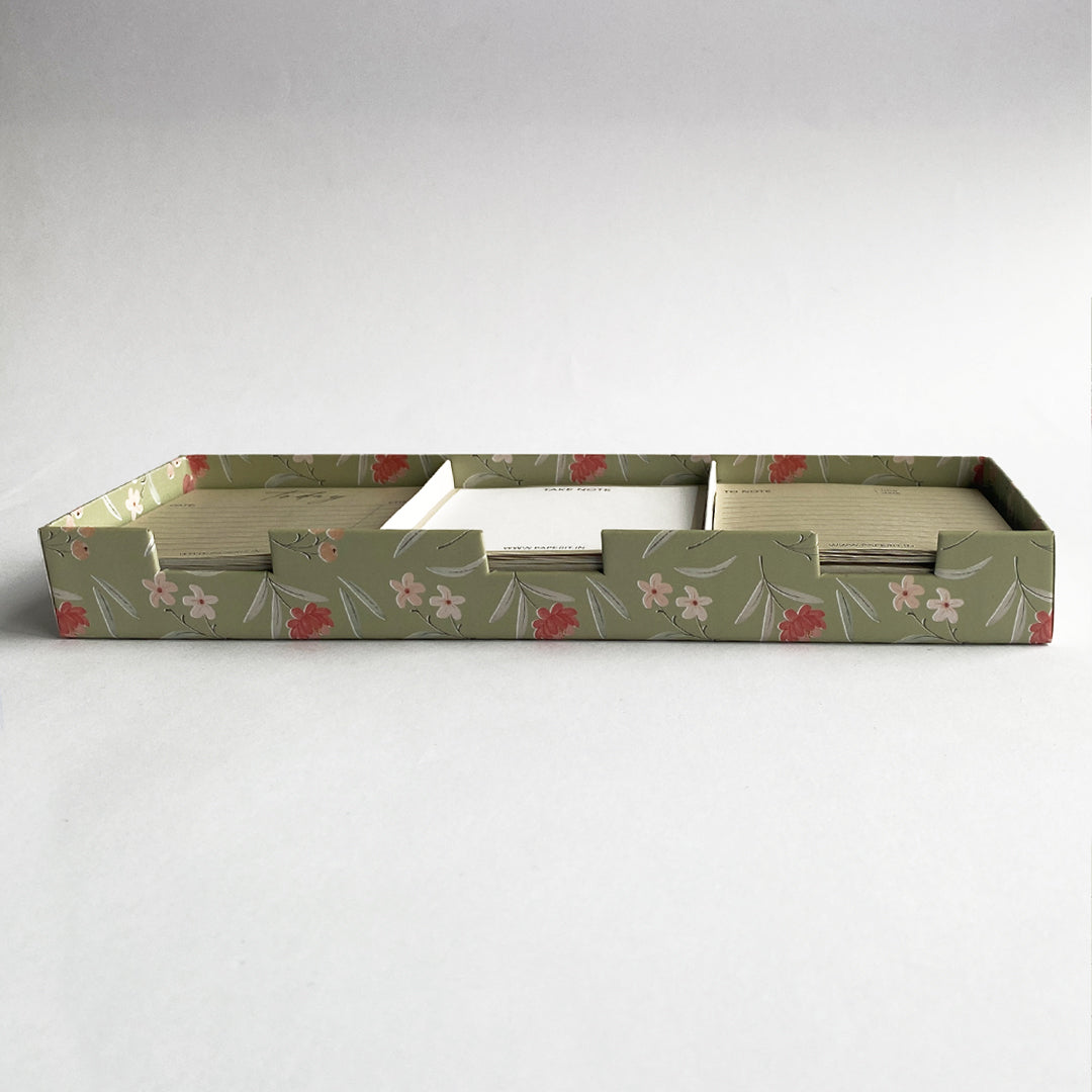 Floral memo pads box