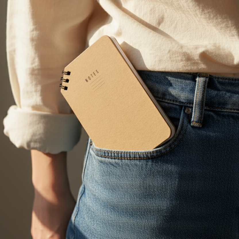 Kraft Pocket Diary (Set Of 4)