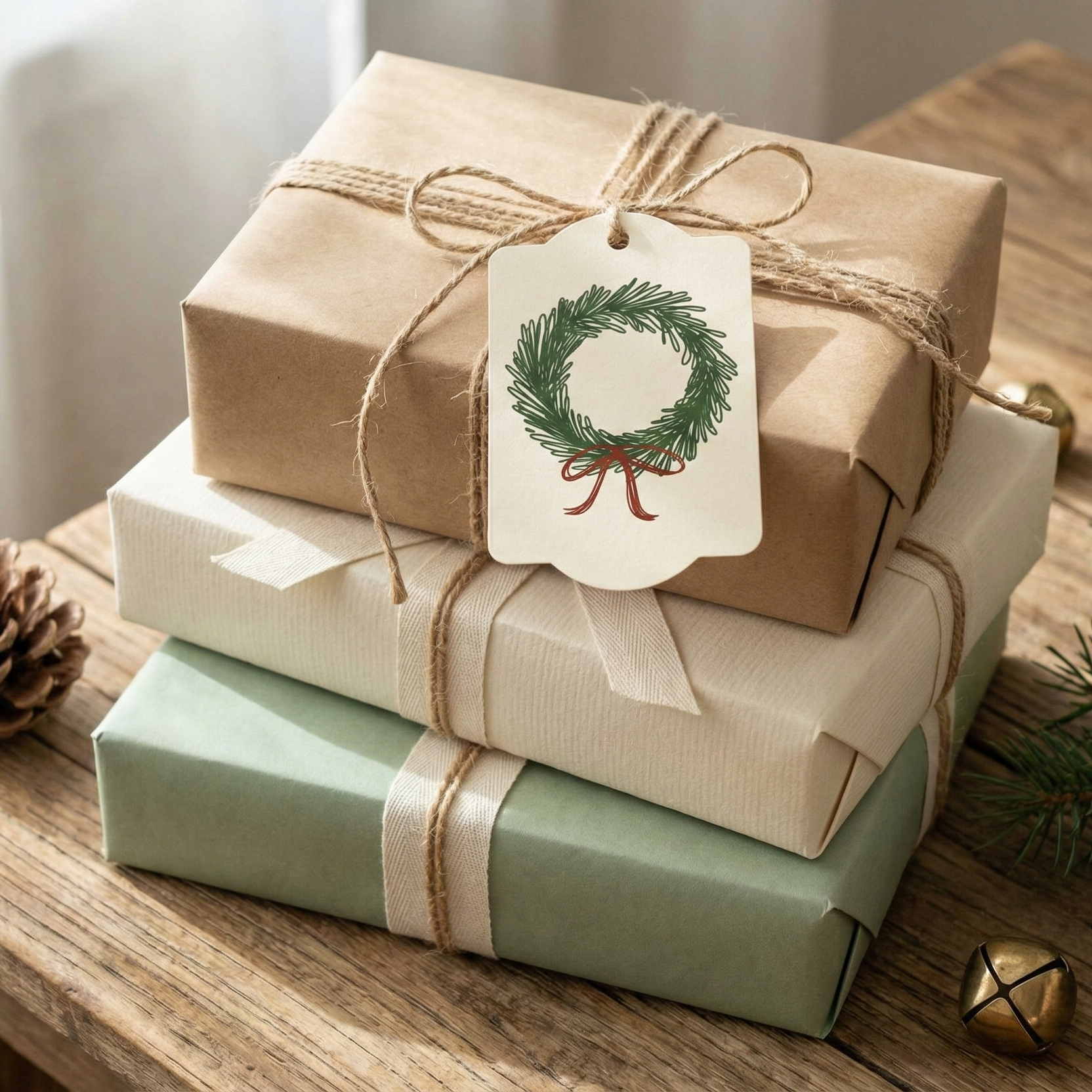 Holiday home tags (set of 12)