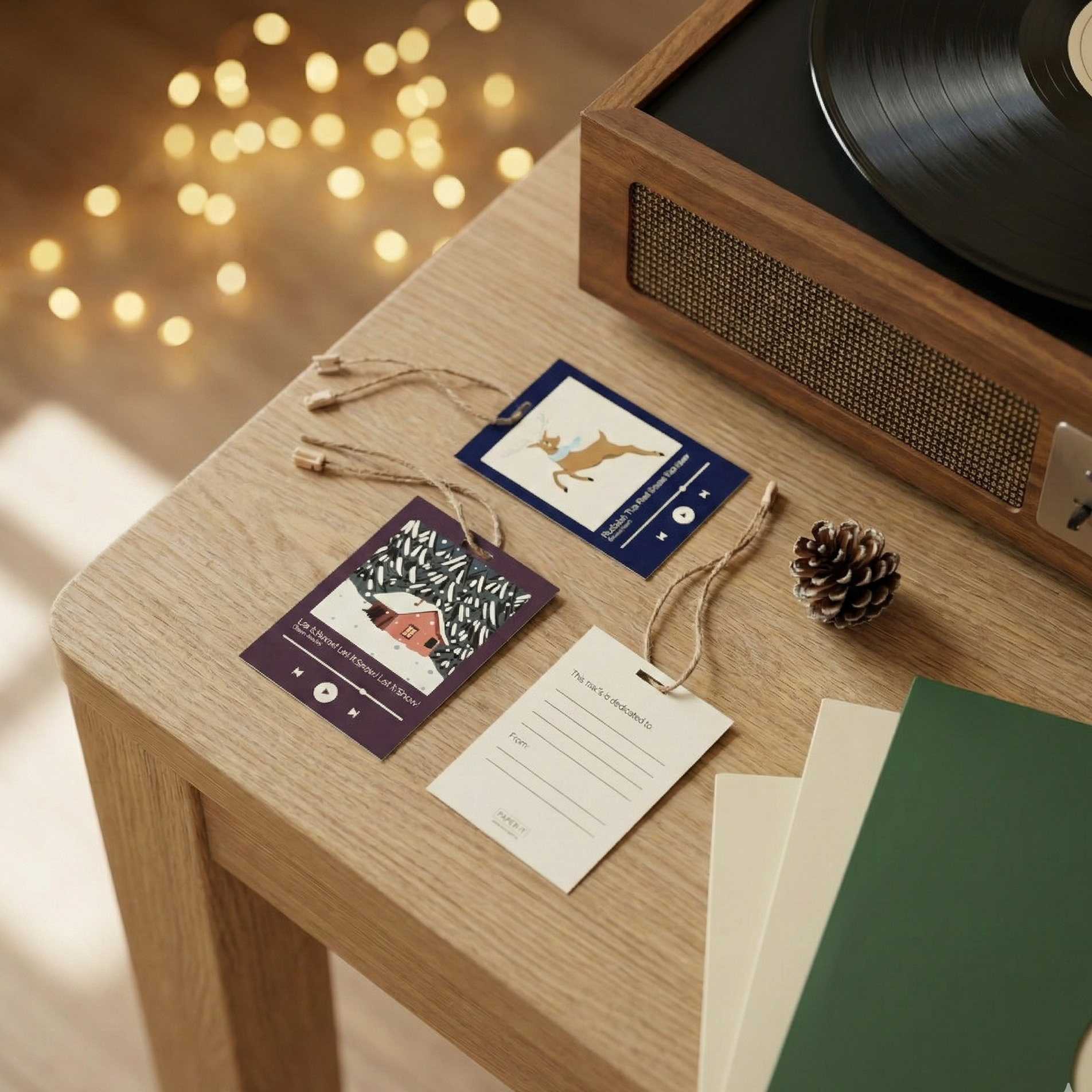 Christmas classic playlist gift tags (set of 12)