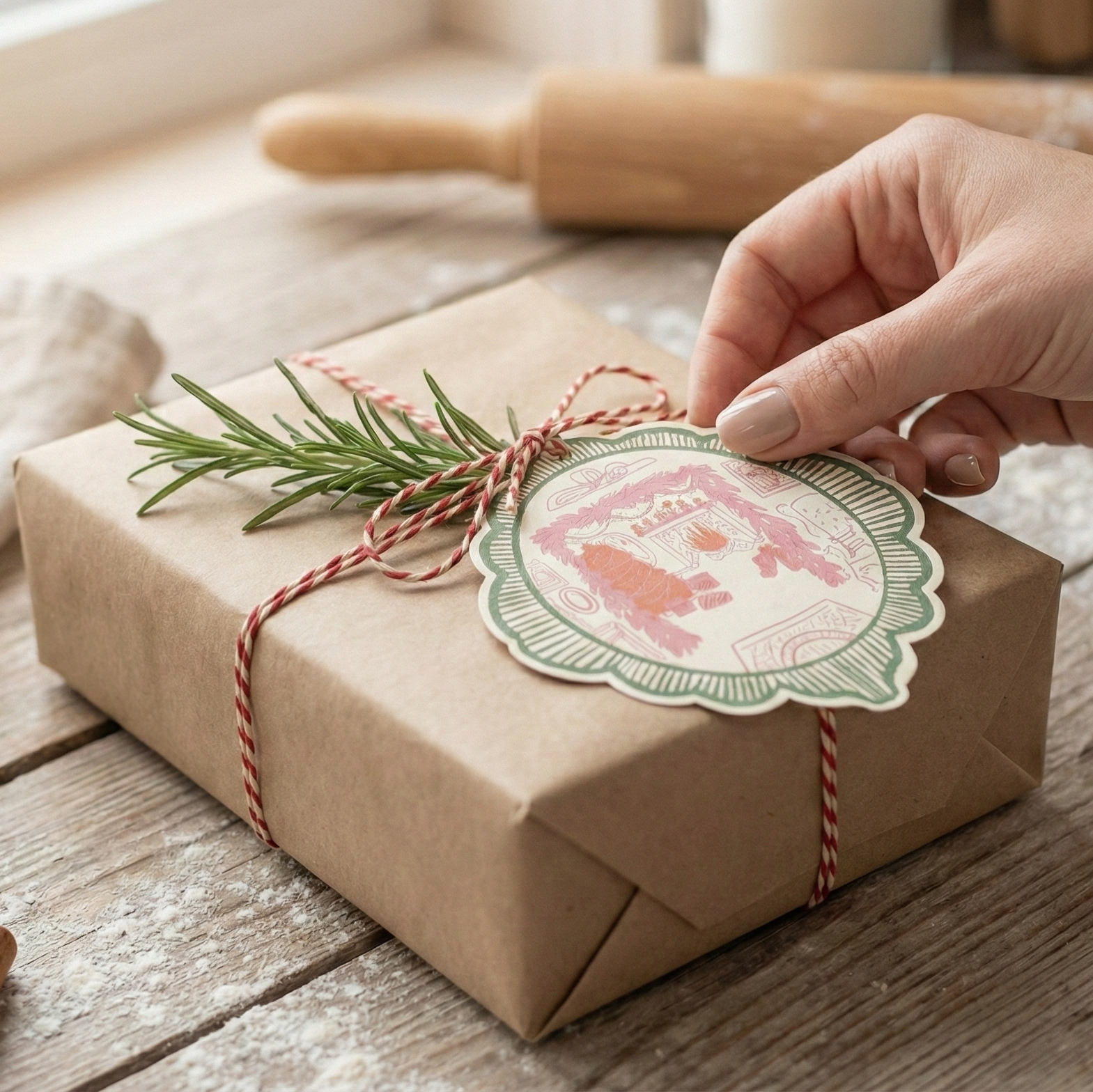 Holiday home tags (set of 12)