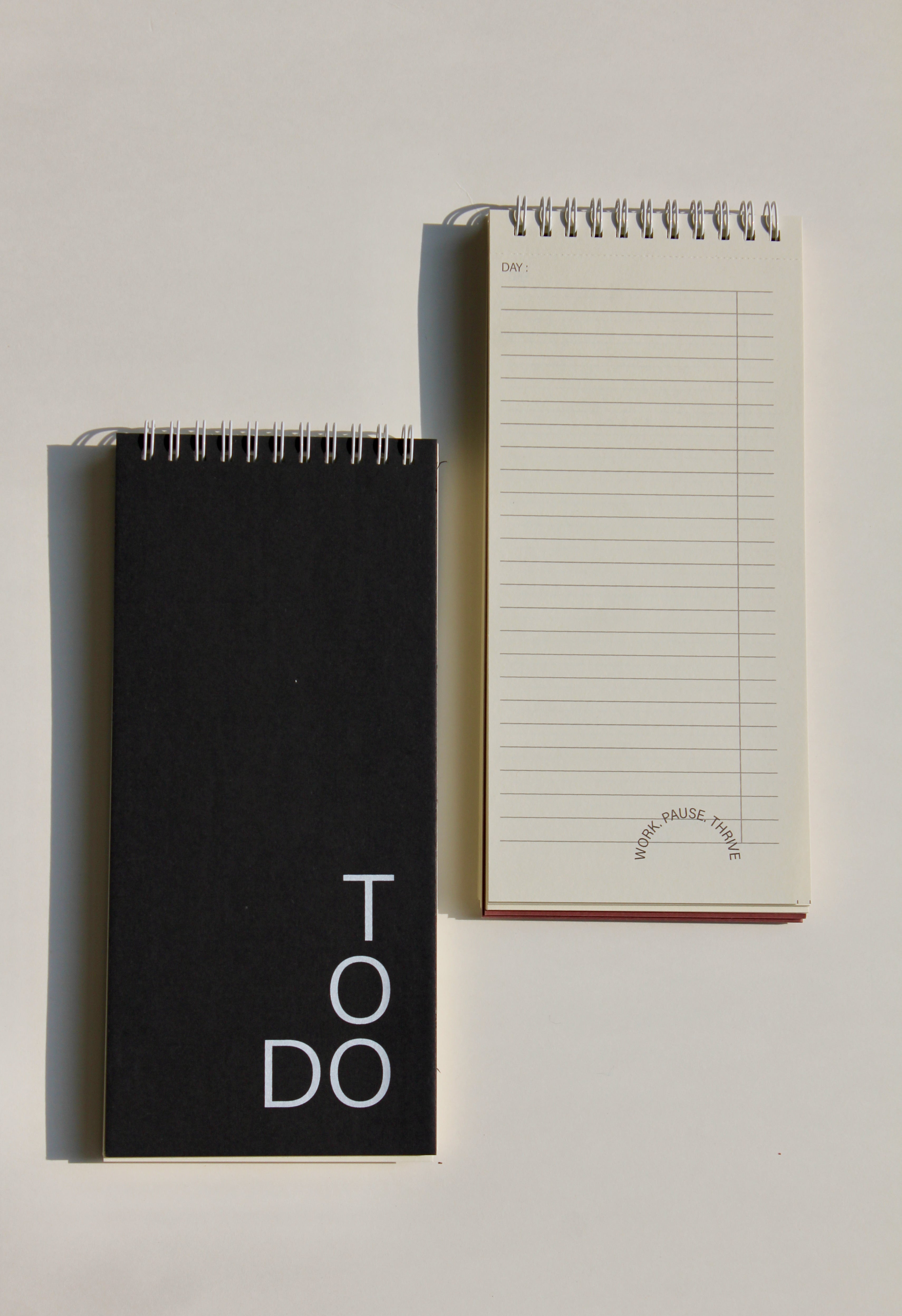 Black notepad
