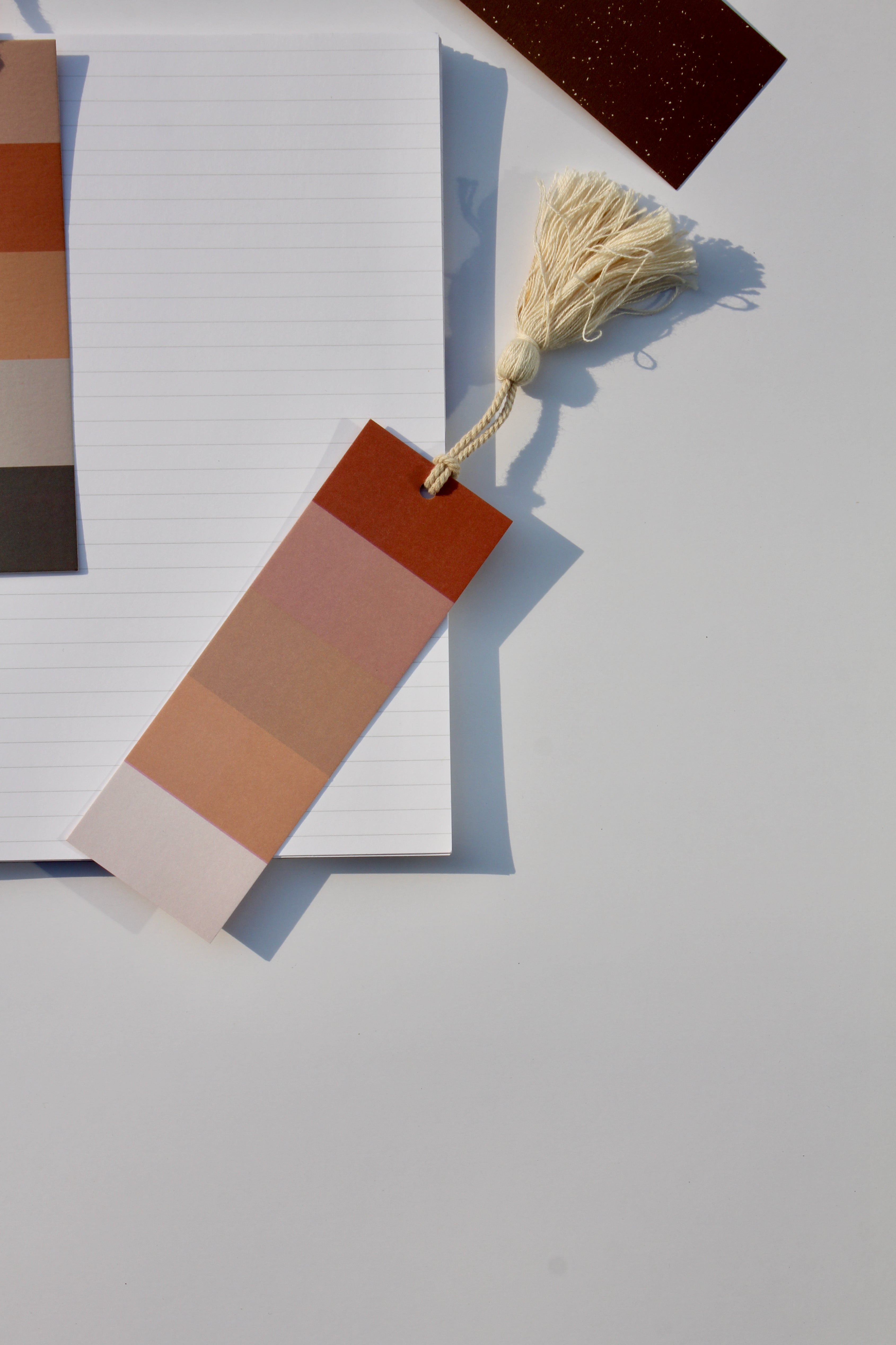 Palette + Cream tan bookmarks (set of 6)