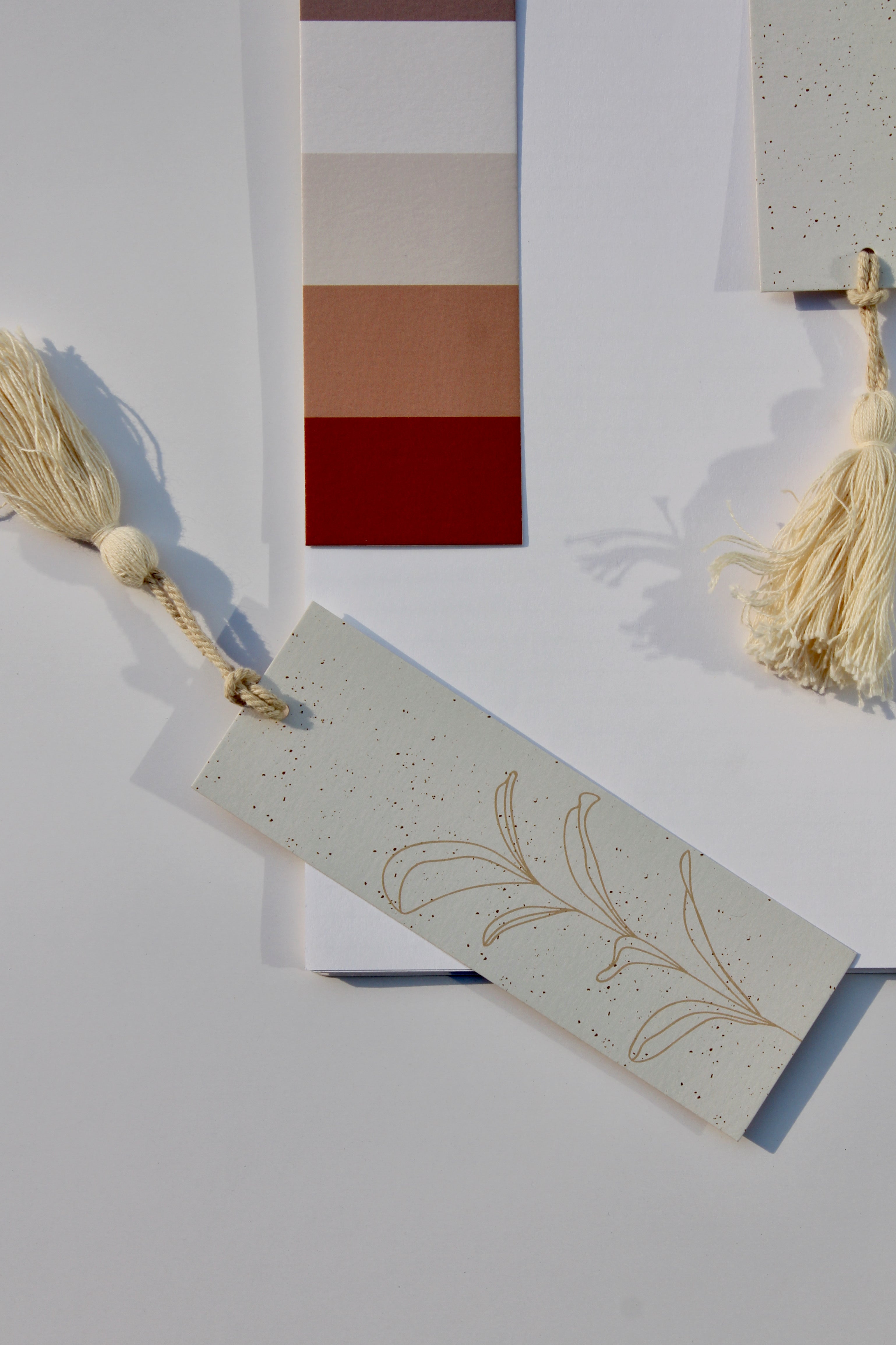 Palette + Cream tan bookmarks (set of 6)