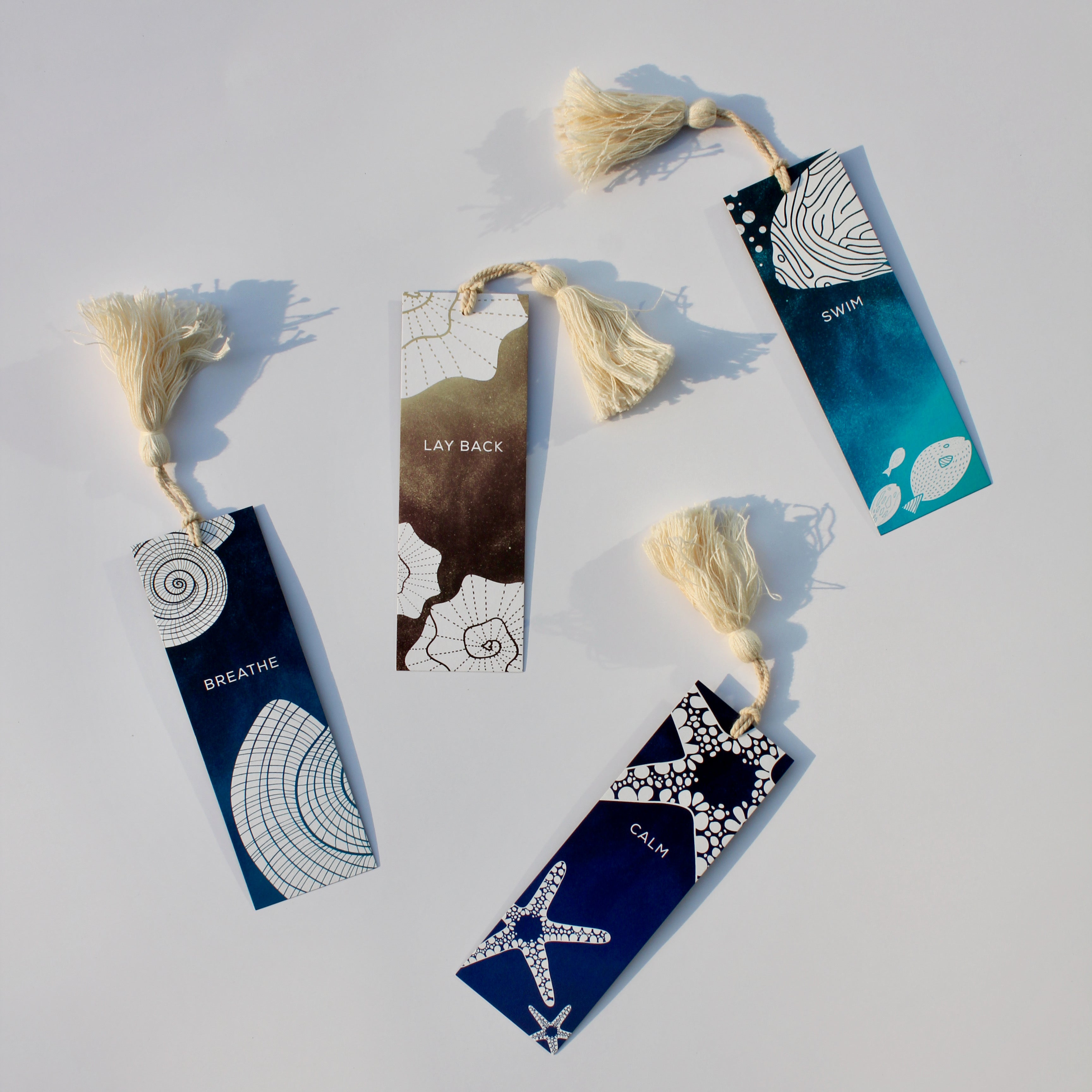 Marine bookmarks <br/> (set of 4)