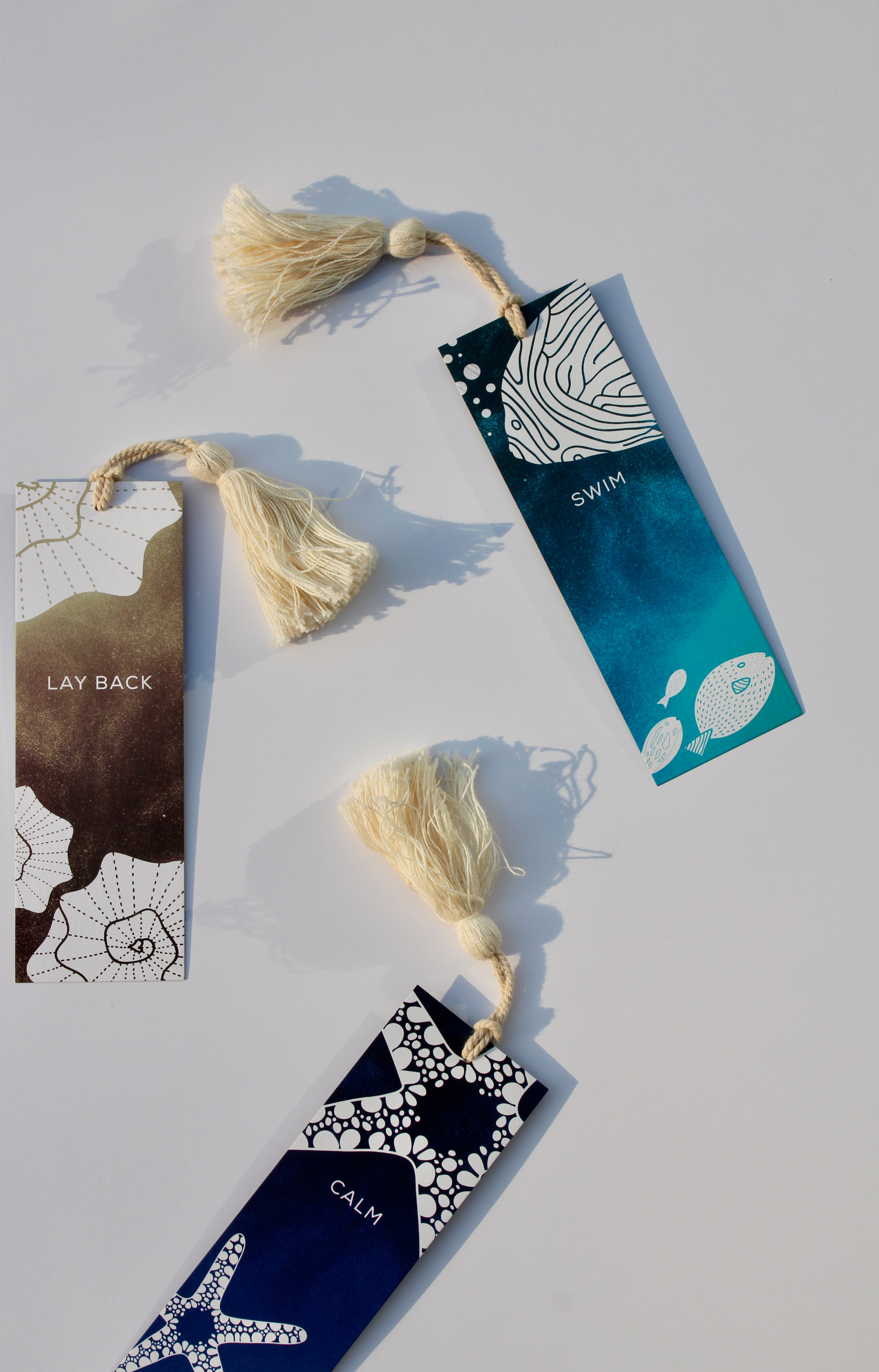 Marine bookmarks <br/> (set of 4)