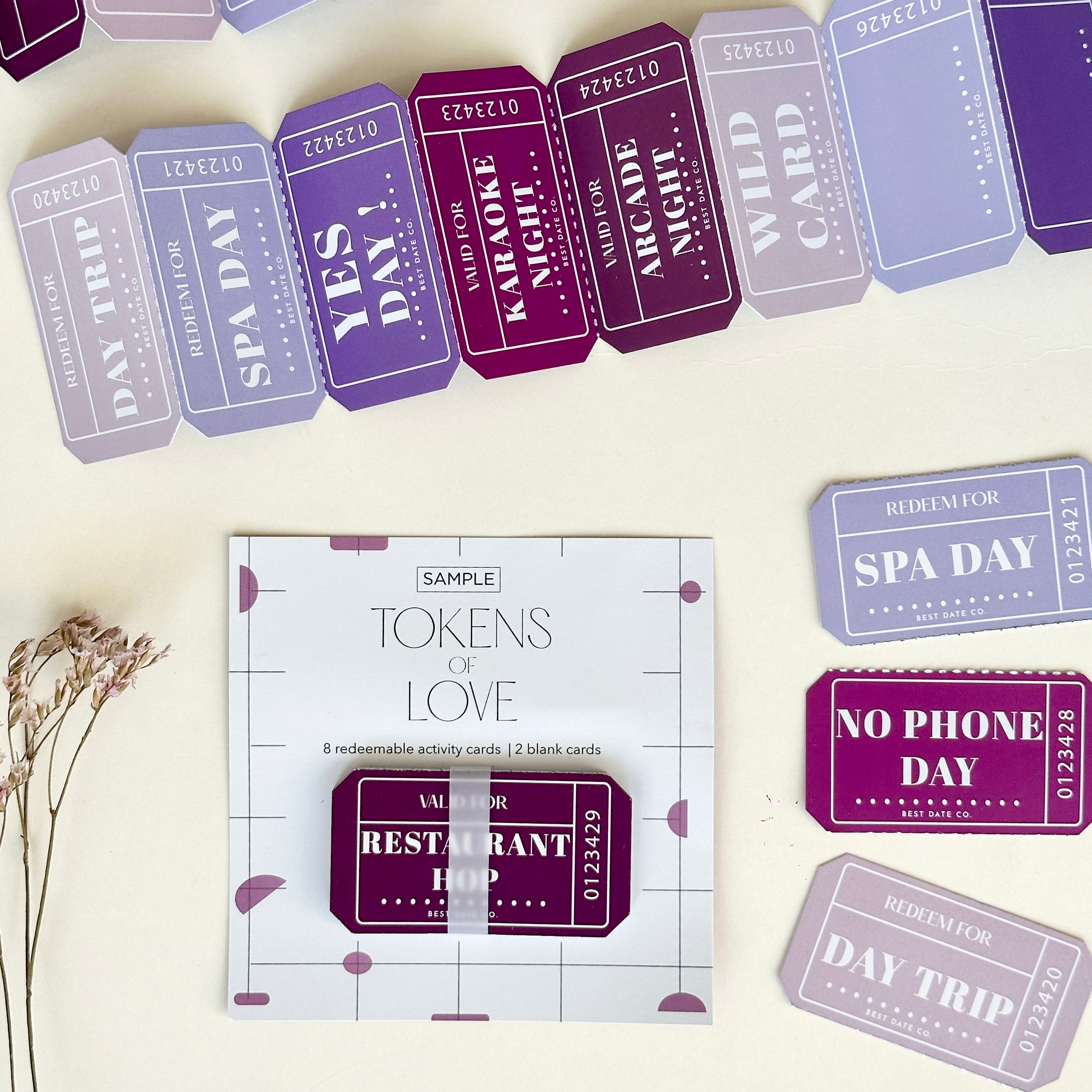 Tokens of love | Activity Cards