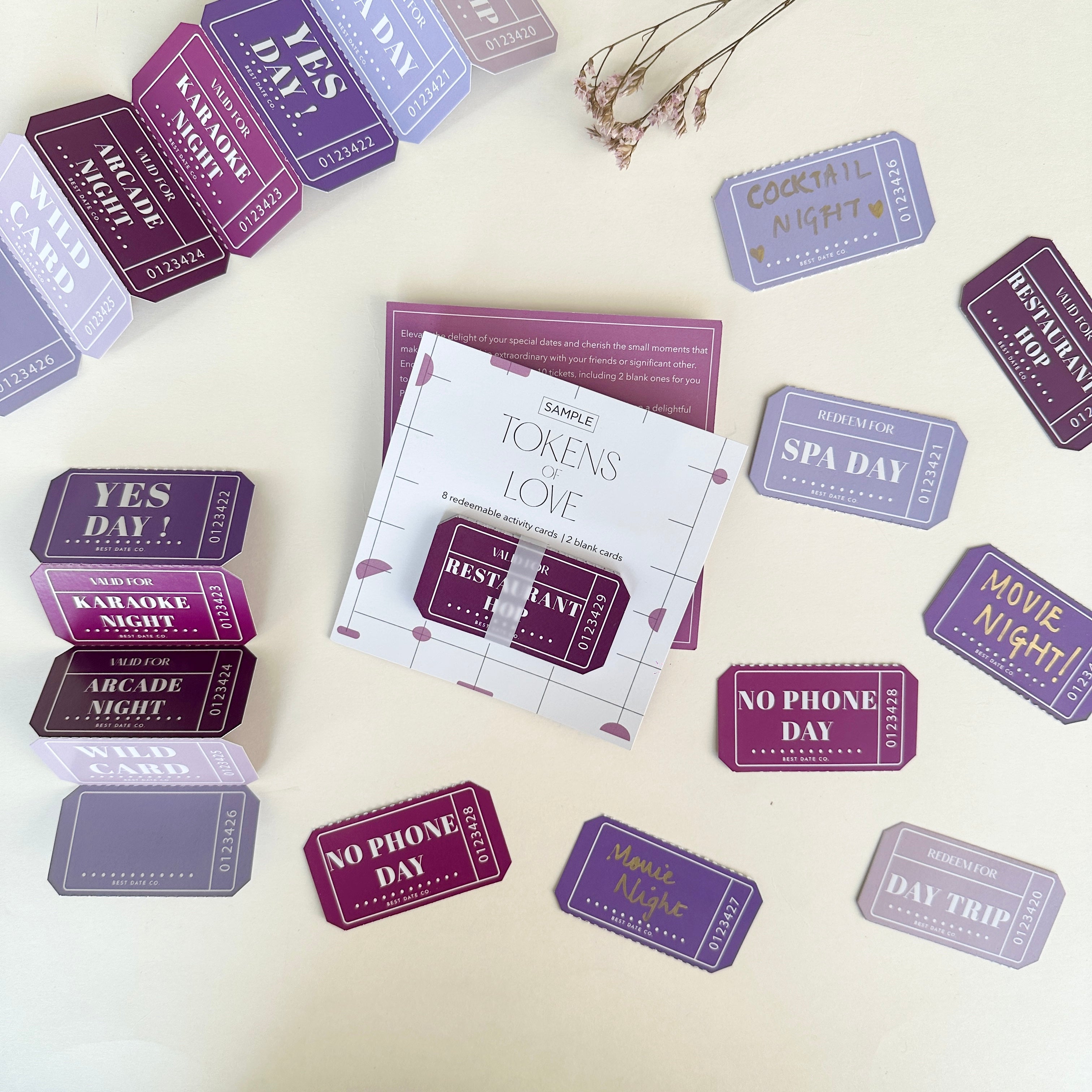 Tokens of love | Activity Cards