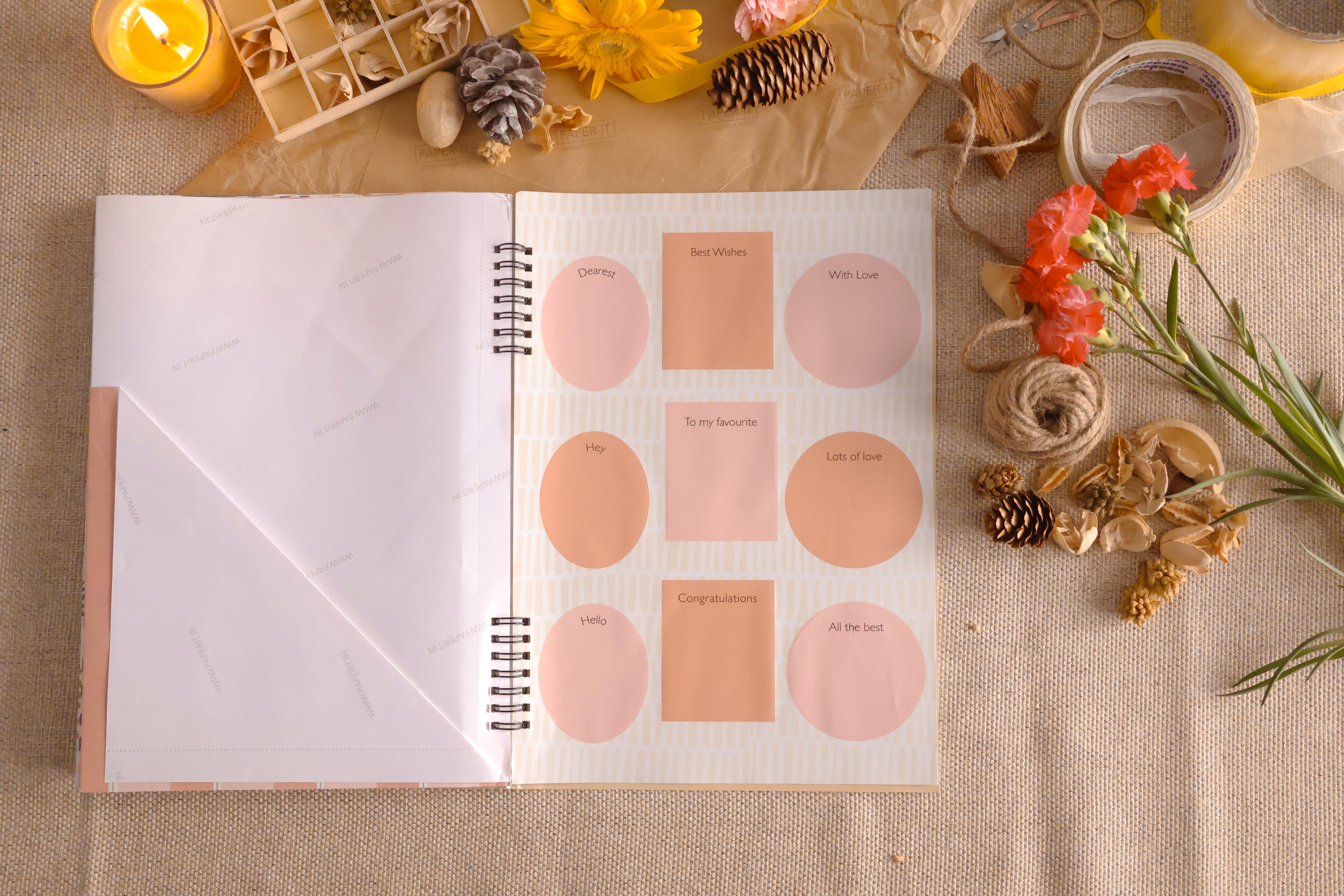 Pastels Wrapping sheet book (10 sheets)
