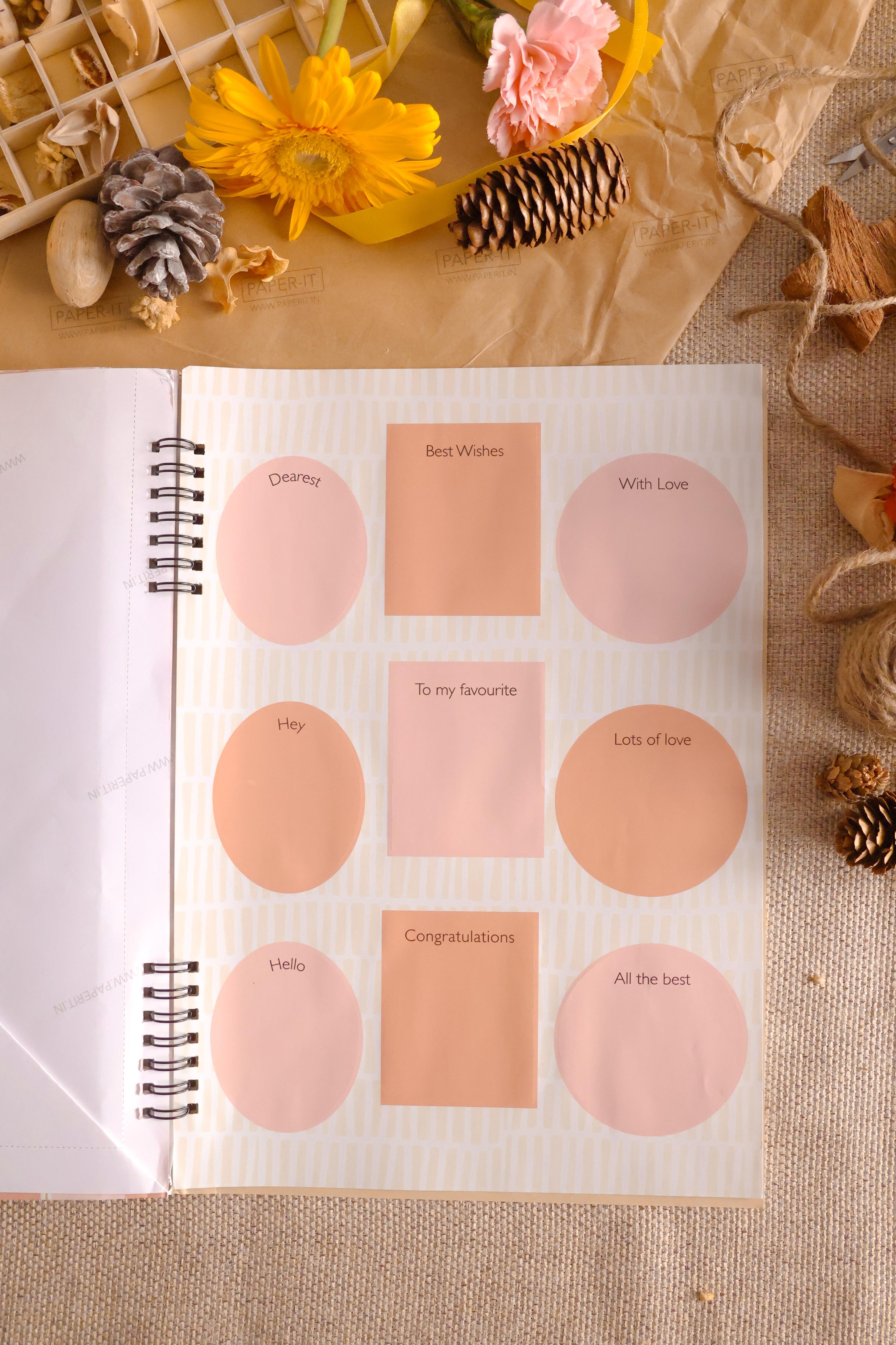 Pastels Wrapping sheet book (10 sheets)