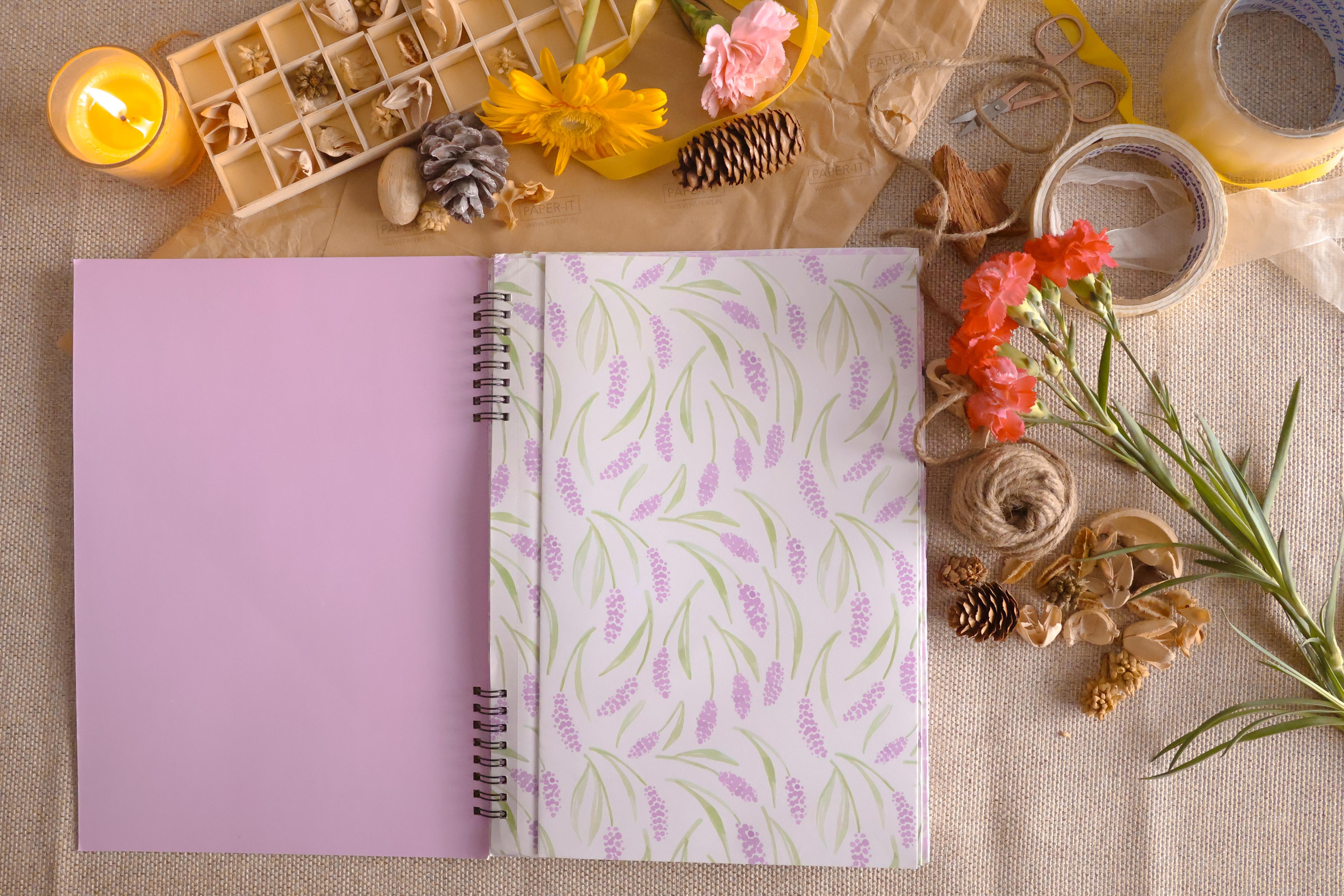 Lilac Wrapping sheet book (10 sheets)