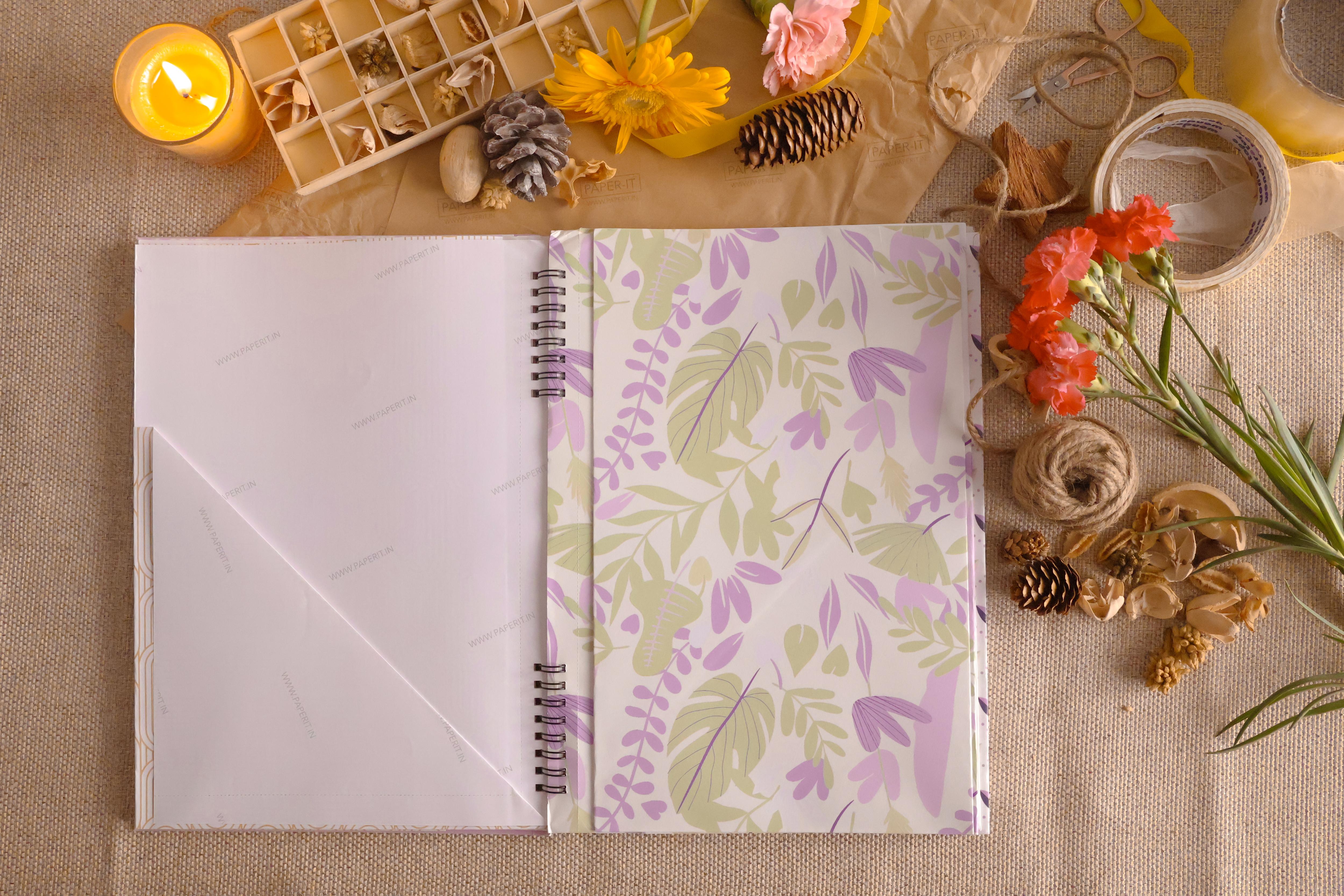 Lilac Wrapping sheet book (10 sheets)