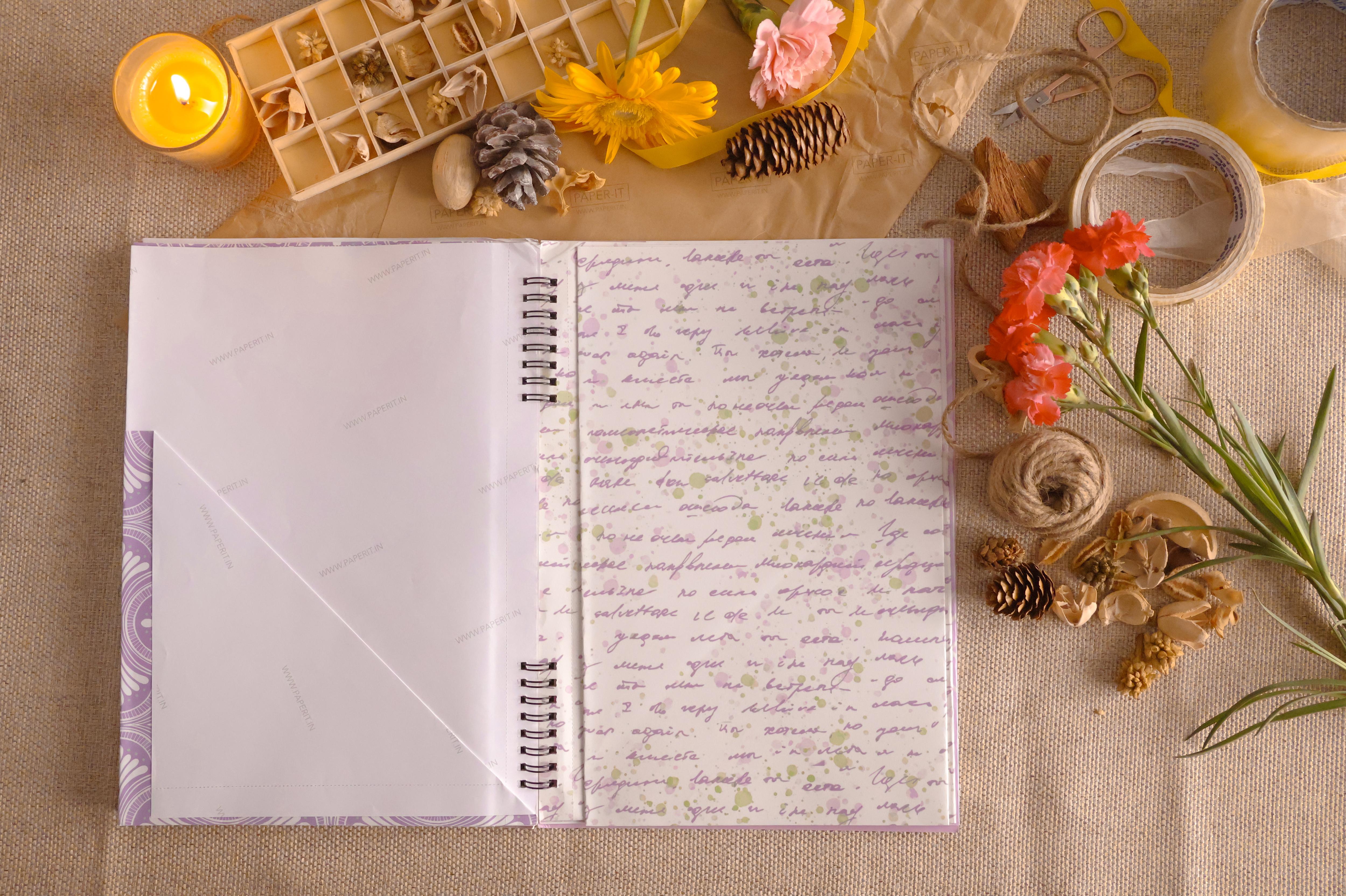Lilac Wrapping sheet book (10 sheets)