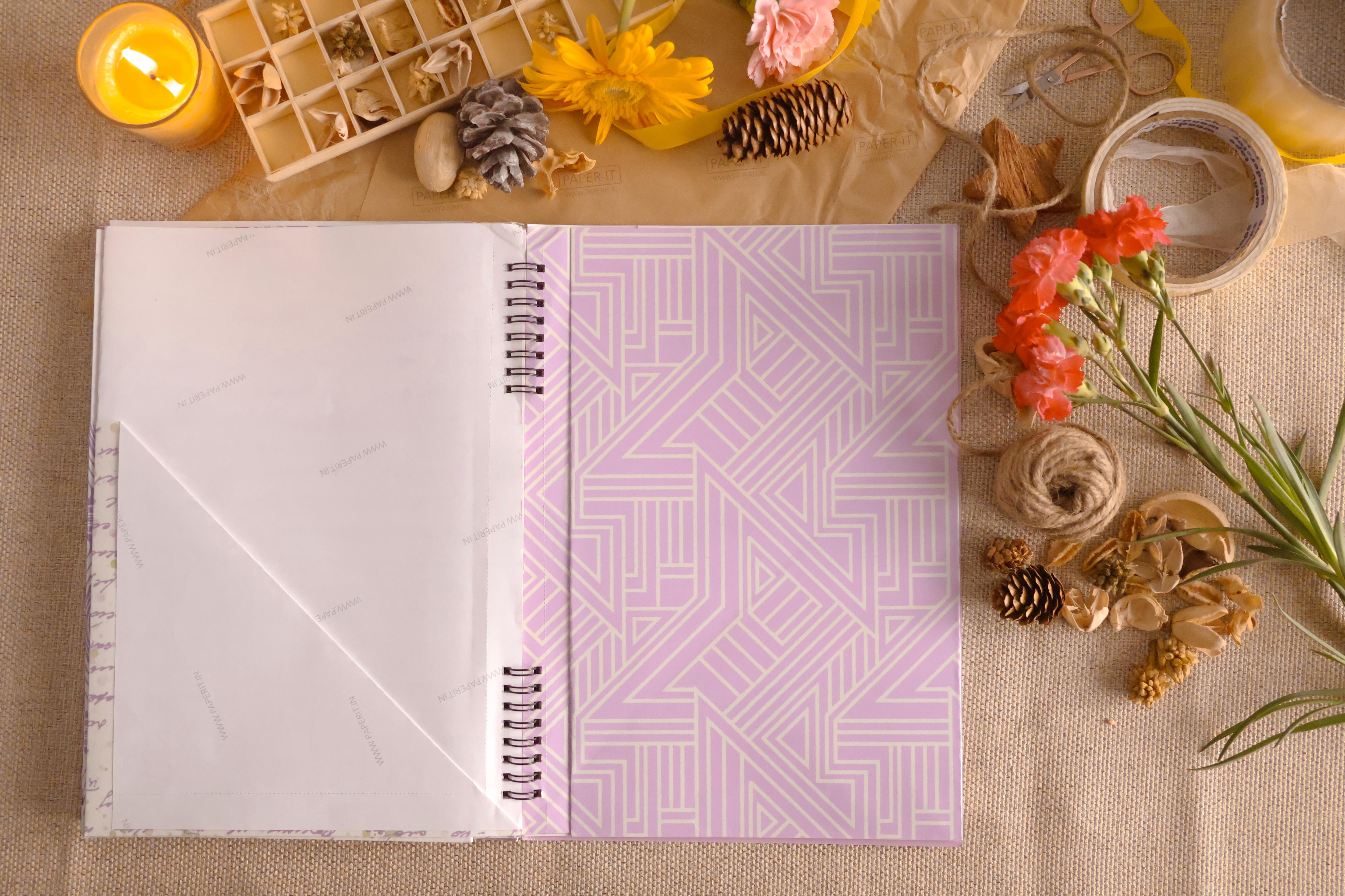Lilac Wrapping sheet book (10 sheets)