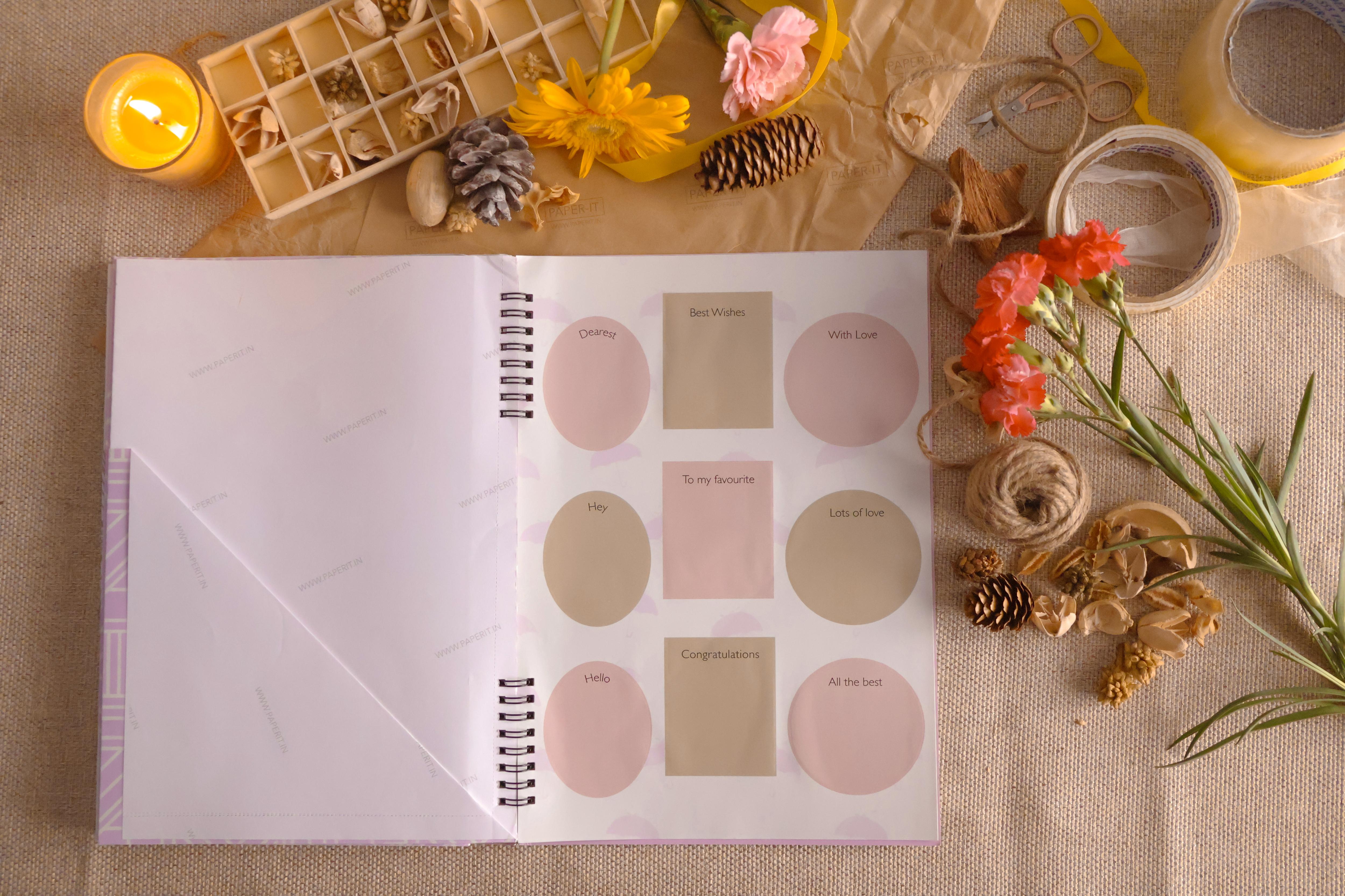 Lilac Wrapping sheet book (10 sheets)