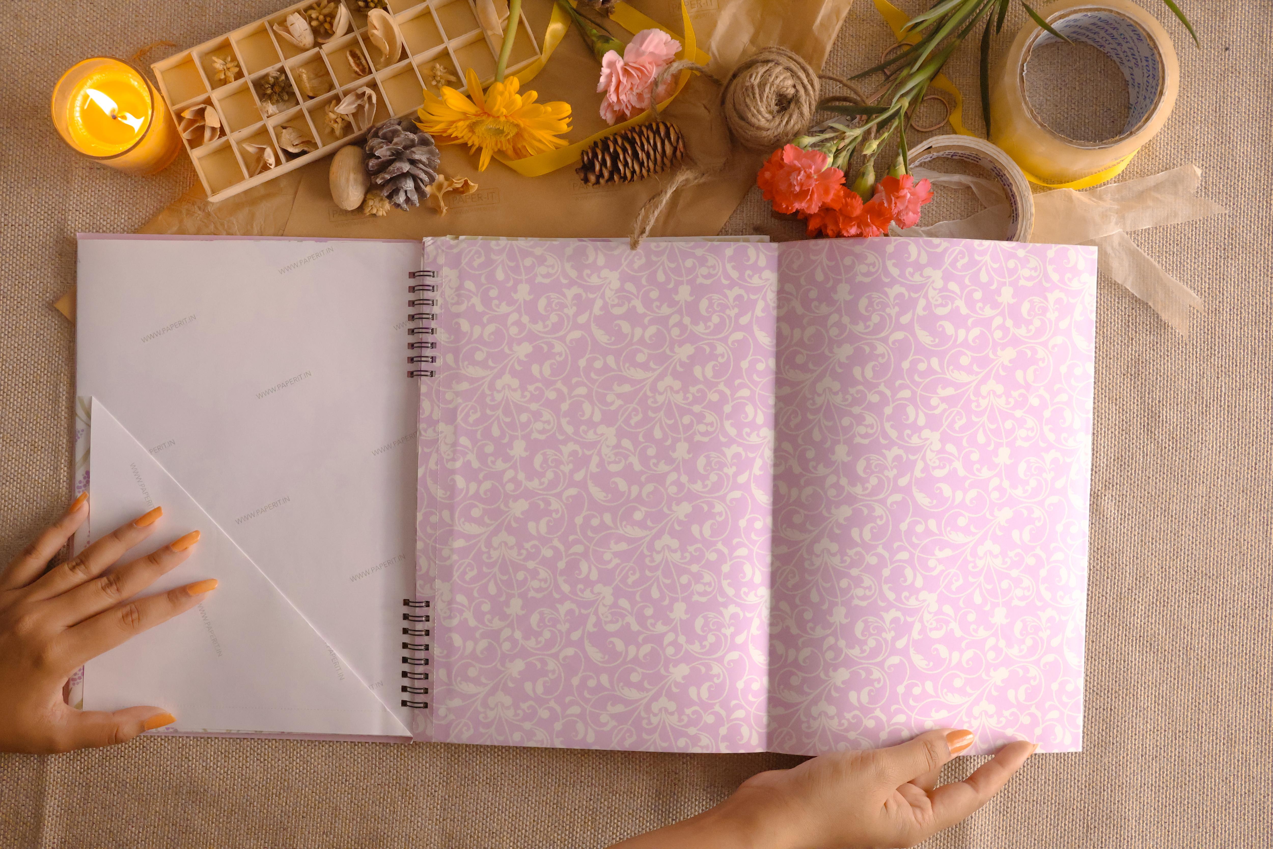 Lilac Wrapping sheet book (10 sheets)