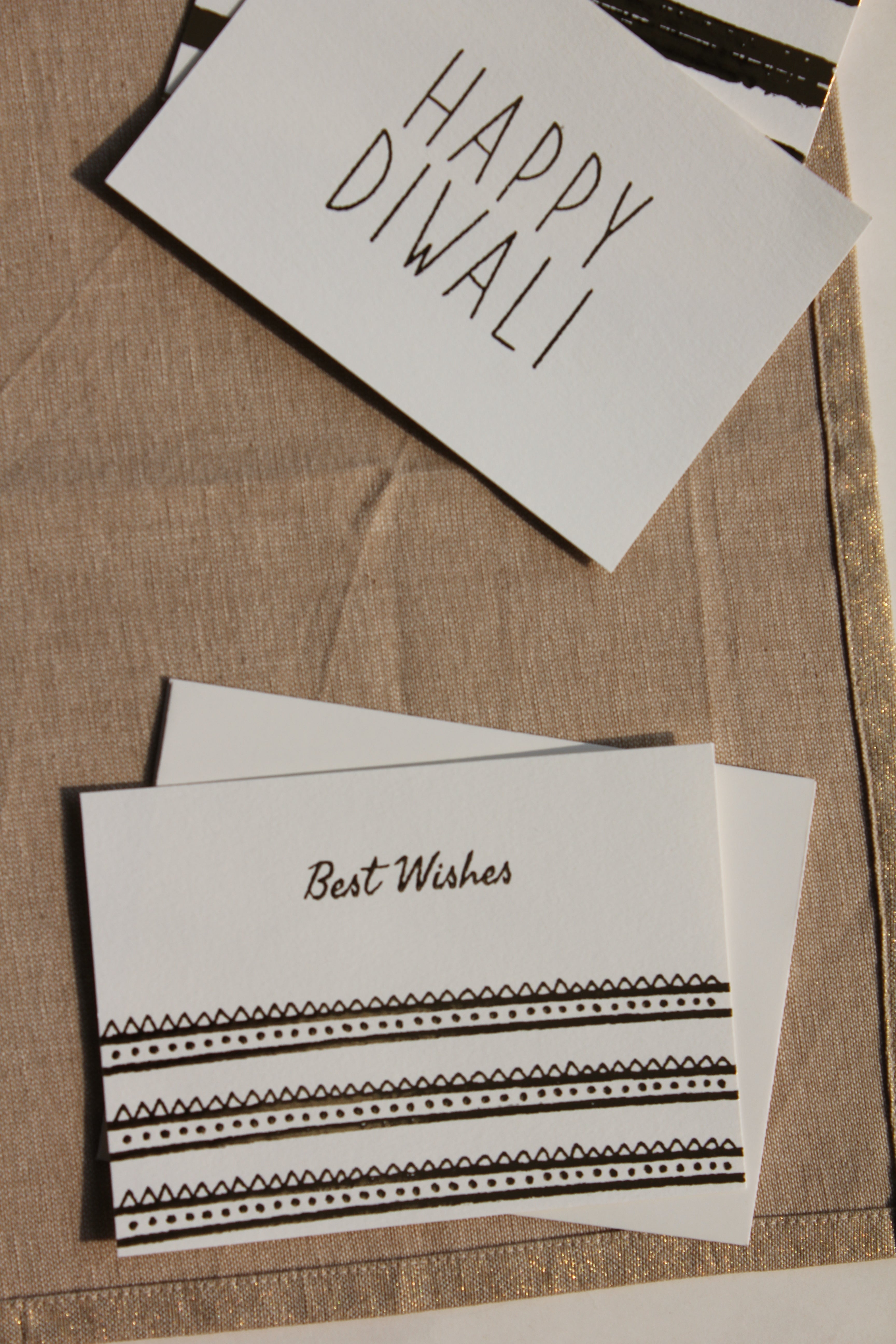 Diwali festive cards (foiled) set of 6