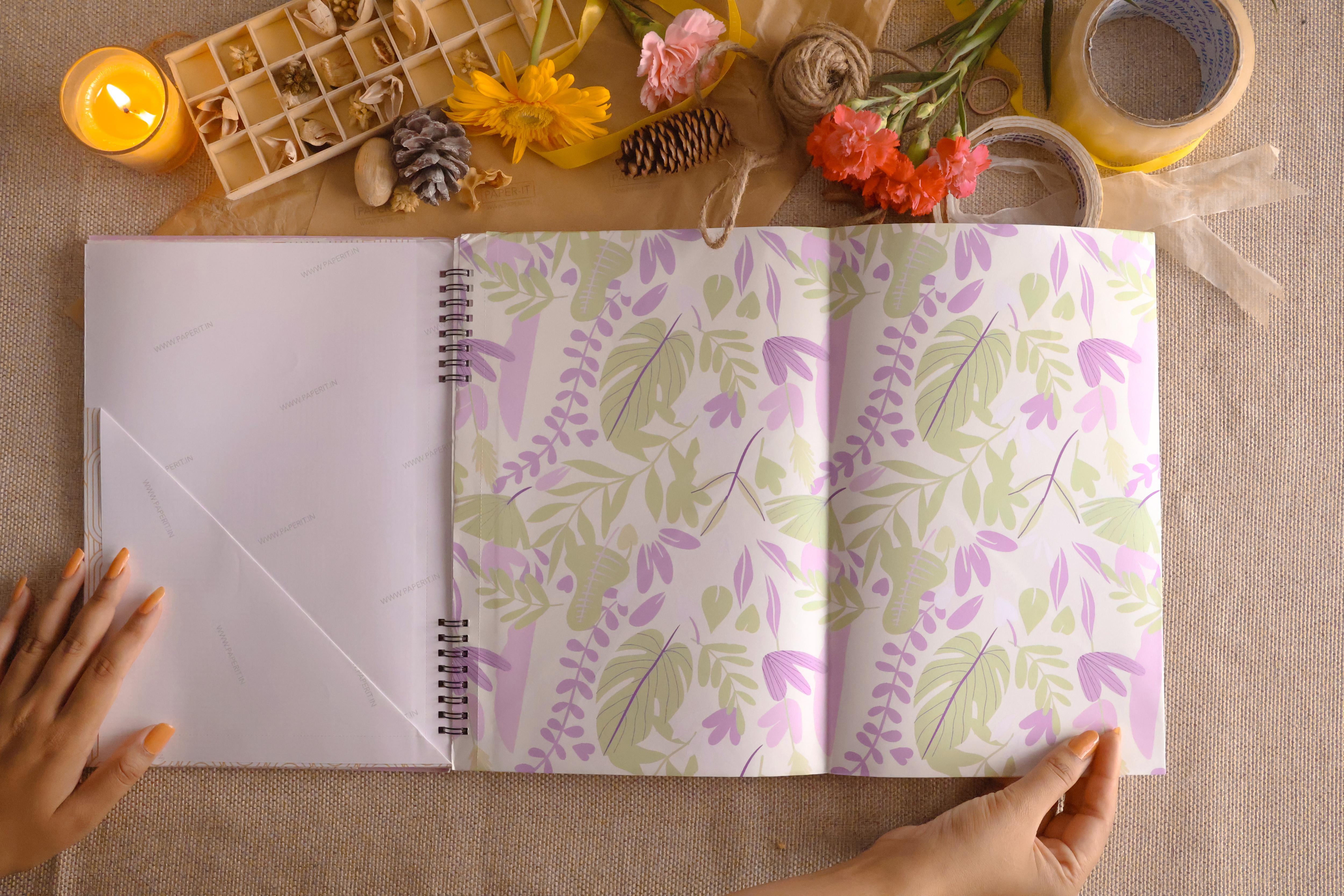 Lilac Wrapping sheet book (10 sheets)
