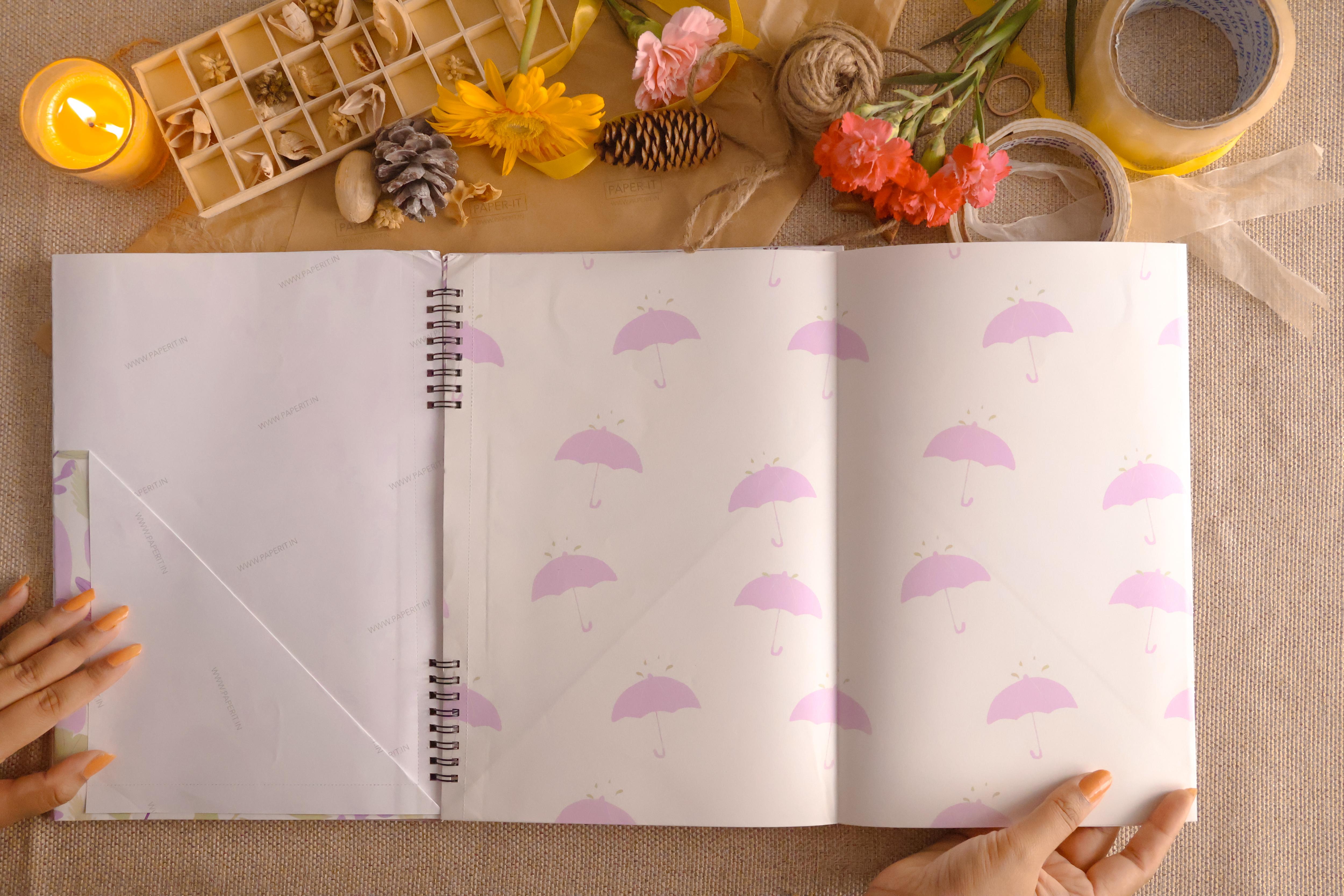 Lilac Wrapping sheet book (10 sheets)