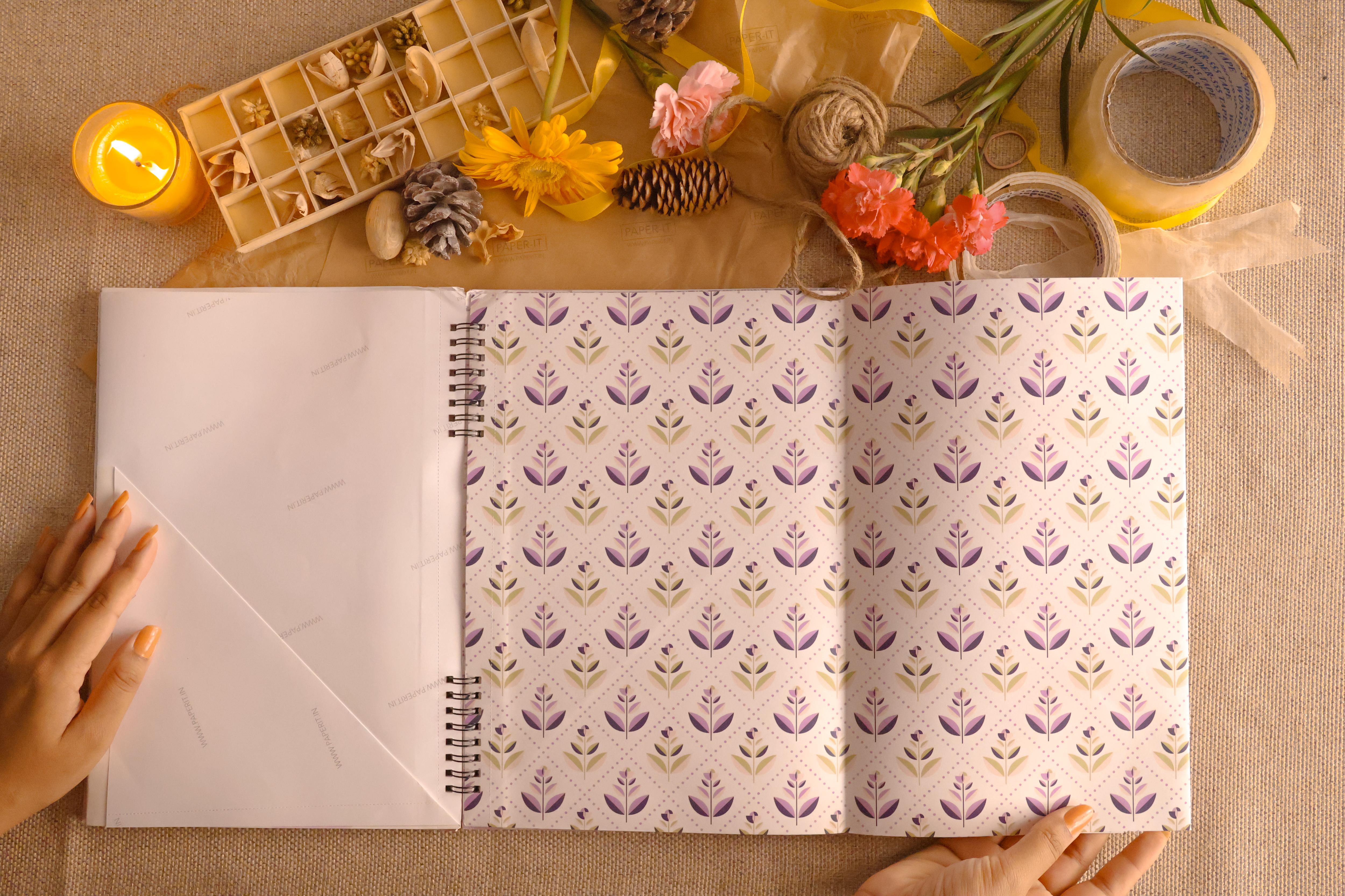 Lilac Wrapping sheet book (10 sheets)