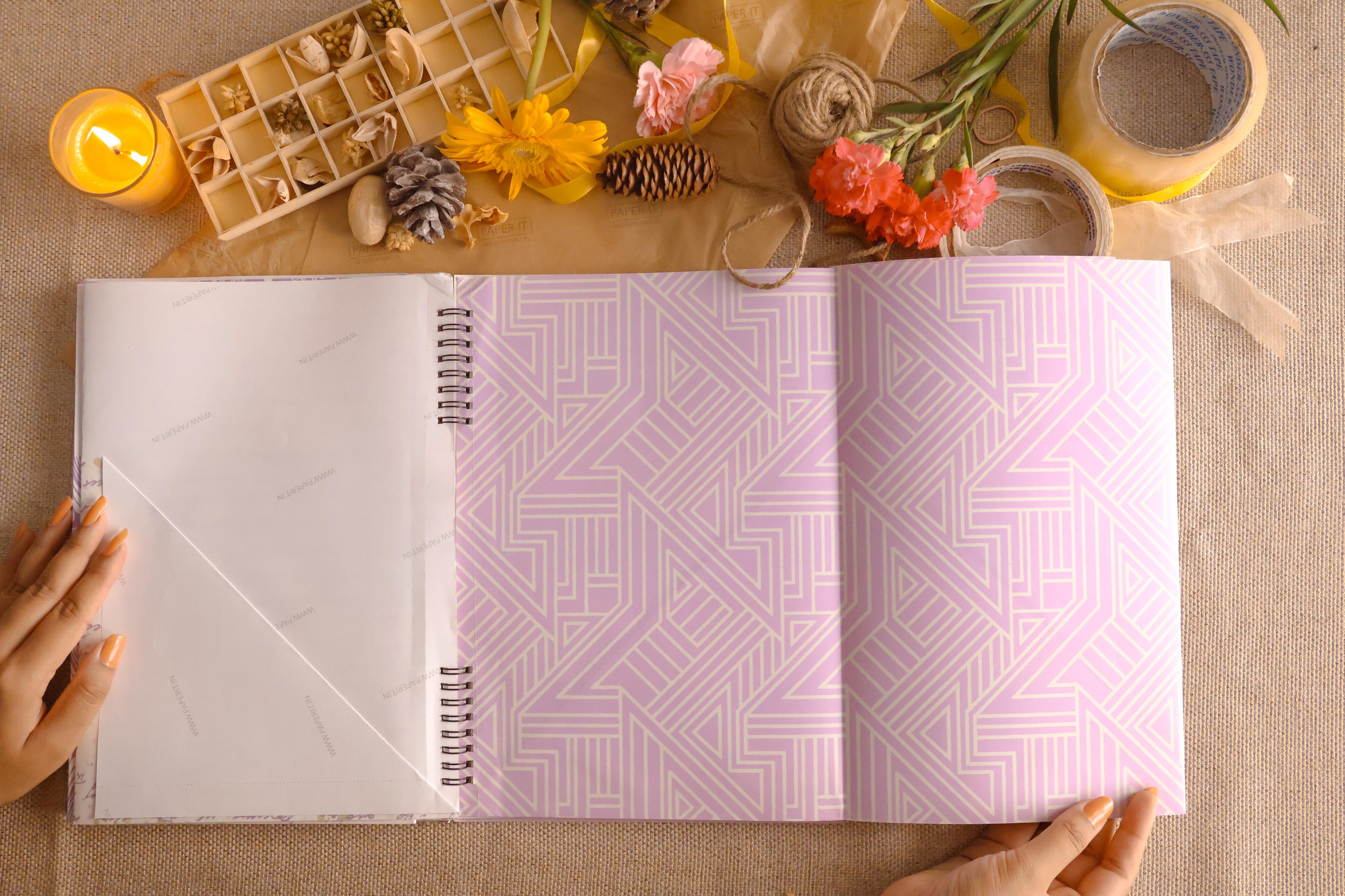 Lilac Wrapping sheet book (10 sheets)