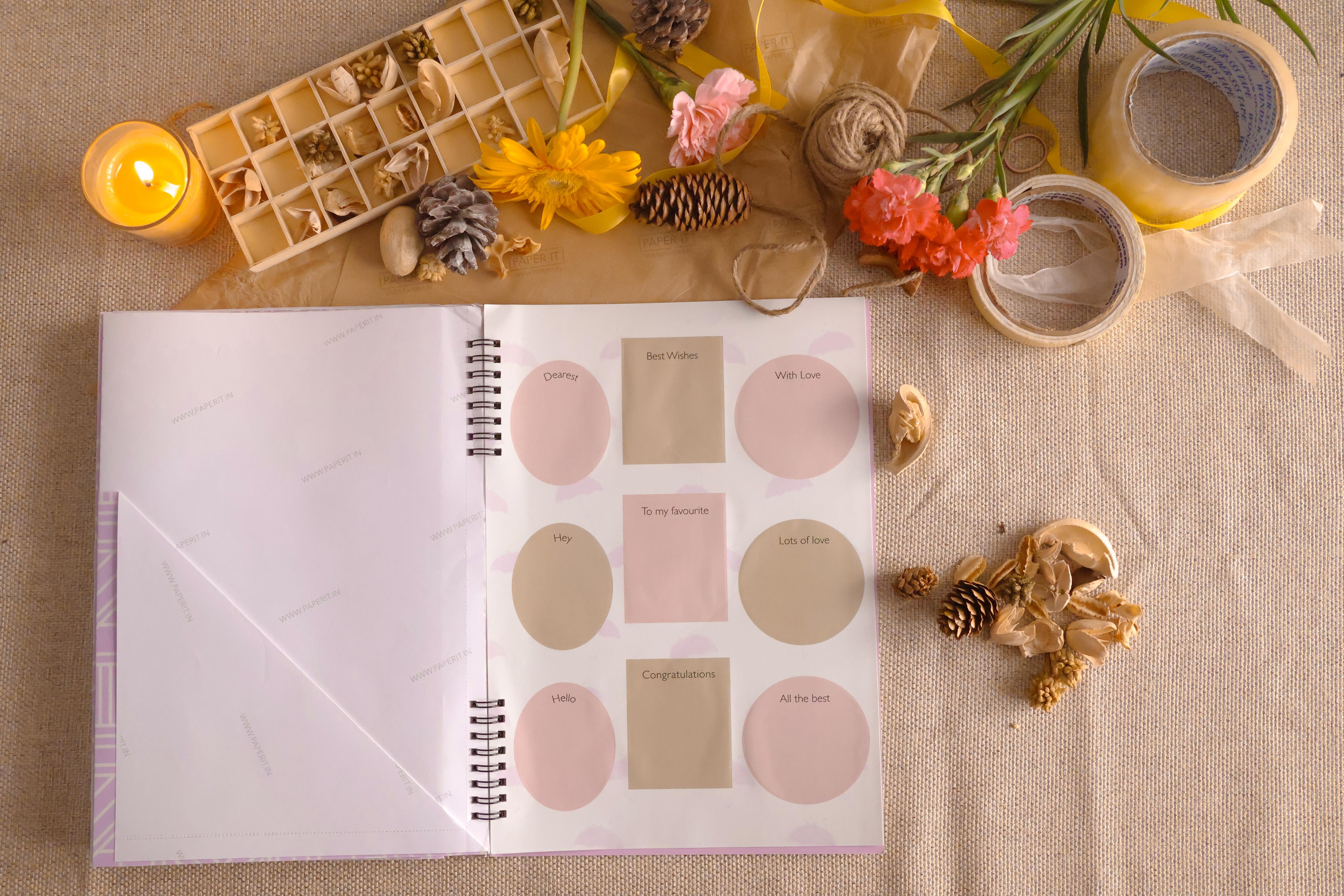 Lilac Wrapping sheet book (10 sheets)