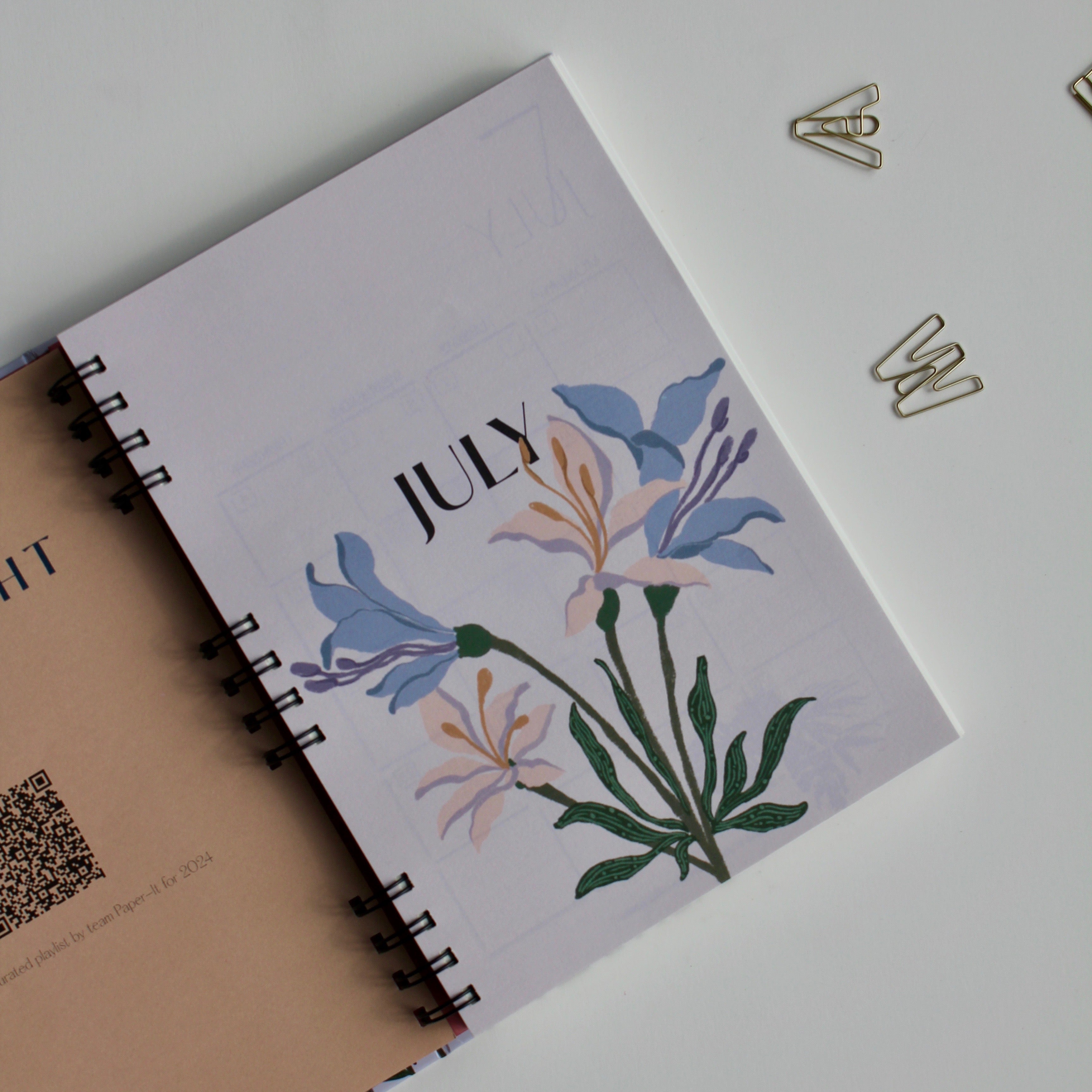 Floral cluster | Set of 2 half yearly planner book