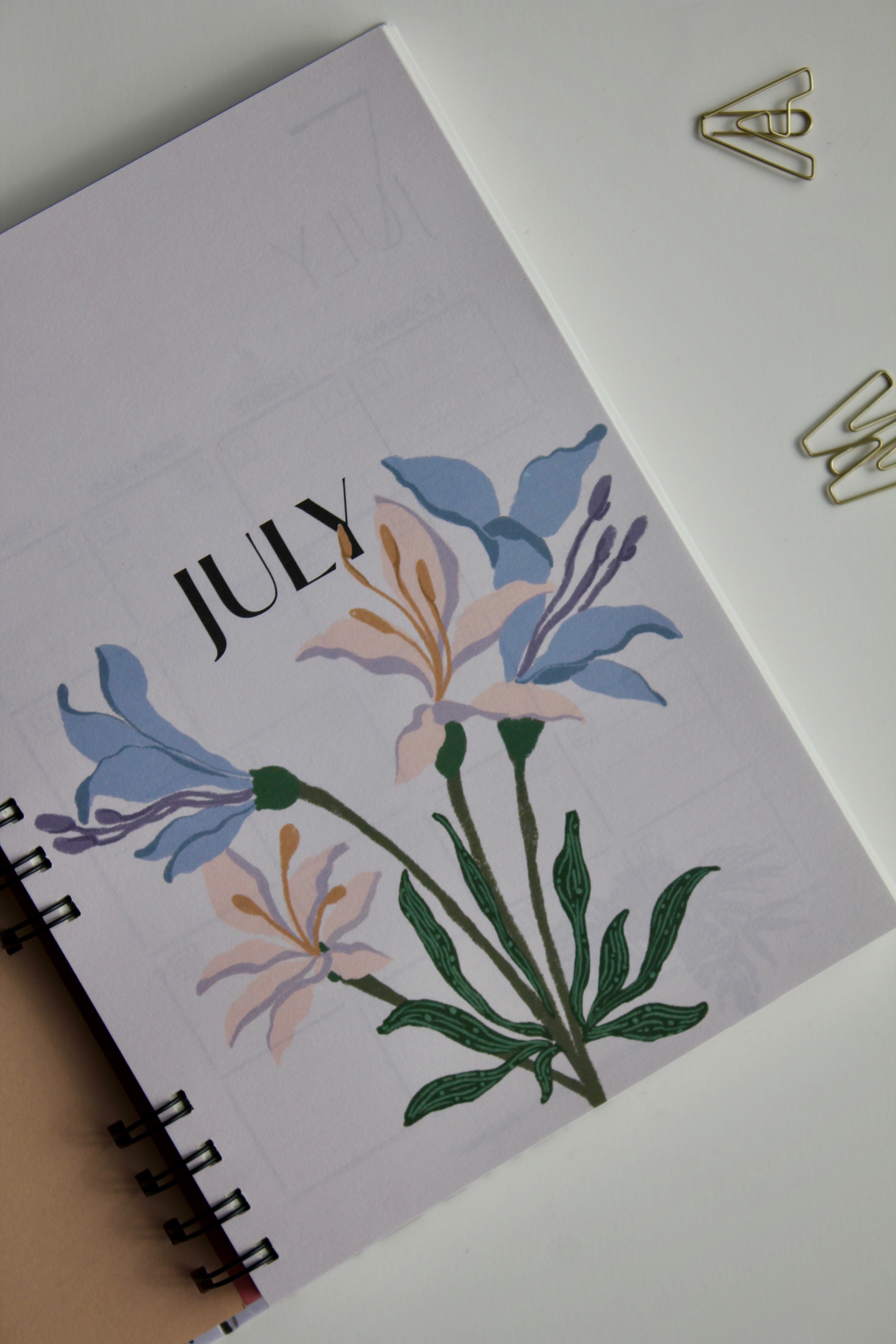 Floral cluster | Set of 2 half yearly planner book