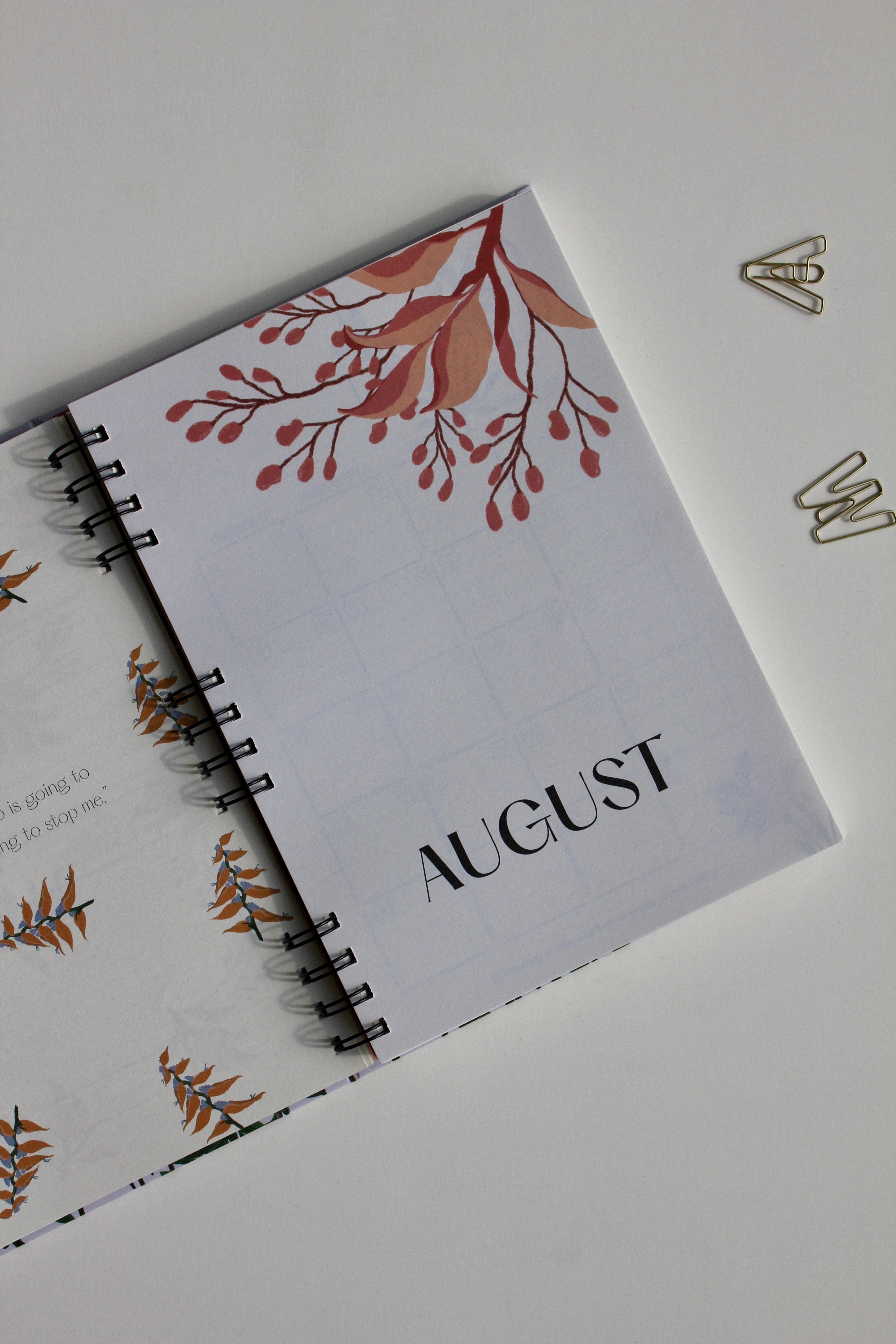 Floral cluster | Set of 2 half yearly planner book