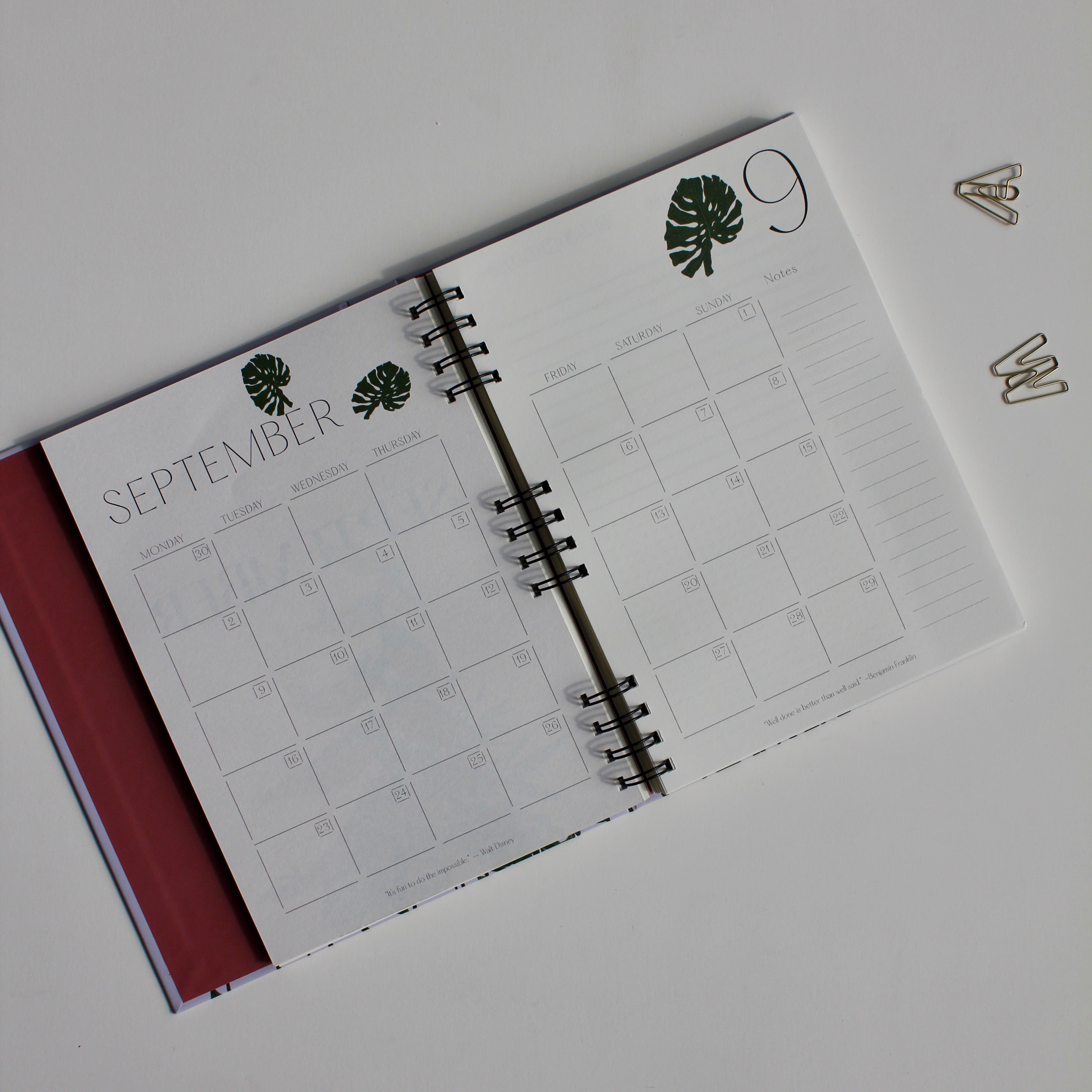 Floral cluster | Set of 2 half yearly planner book