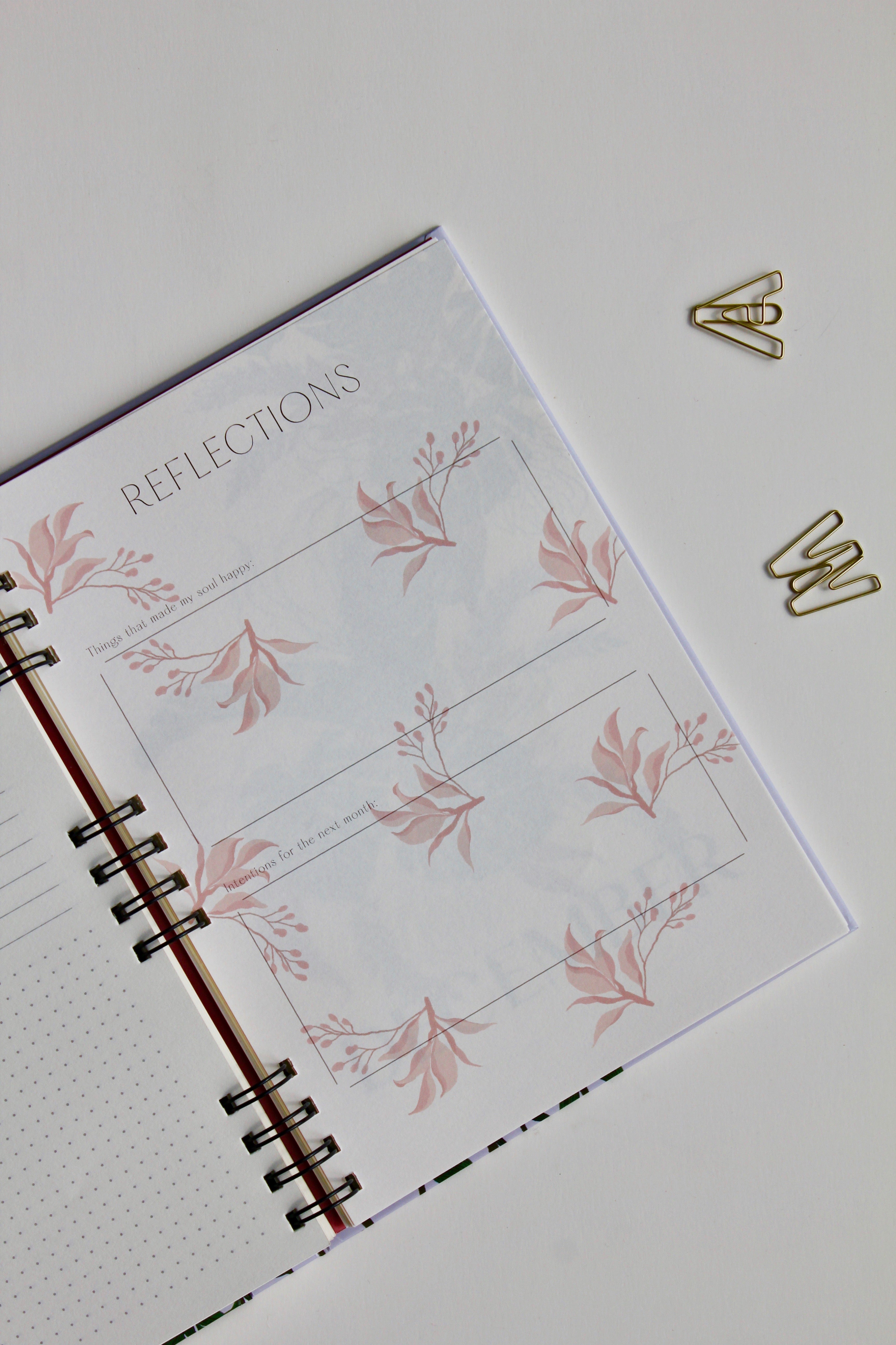 Floral paradise | Set of 2 half yearly planner book