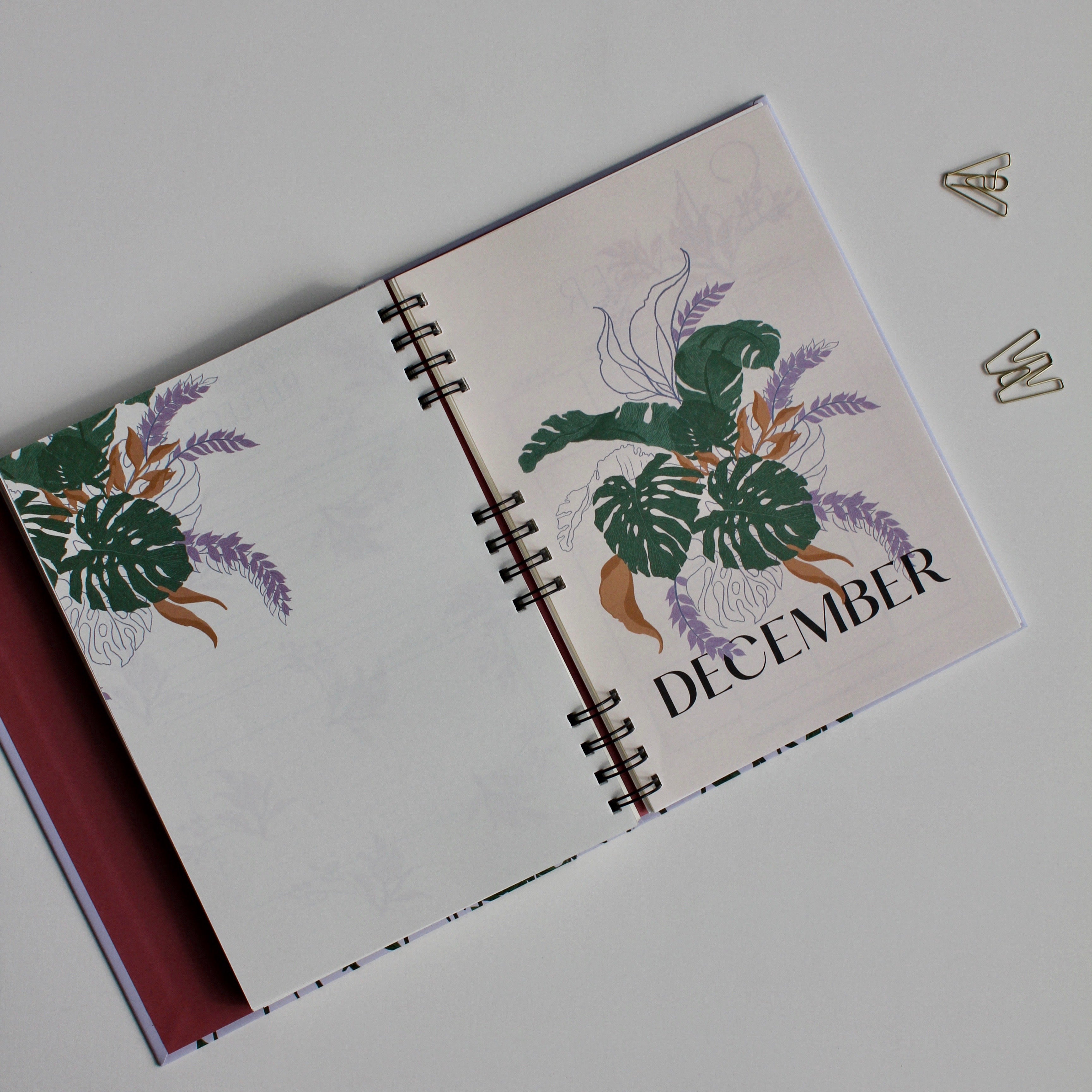 Floral paradise | Set of 2 half yearly planner book