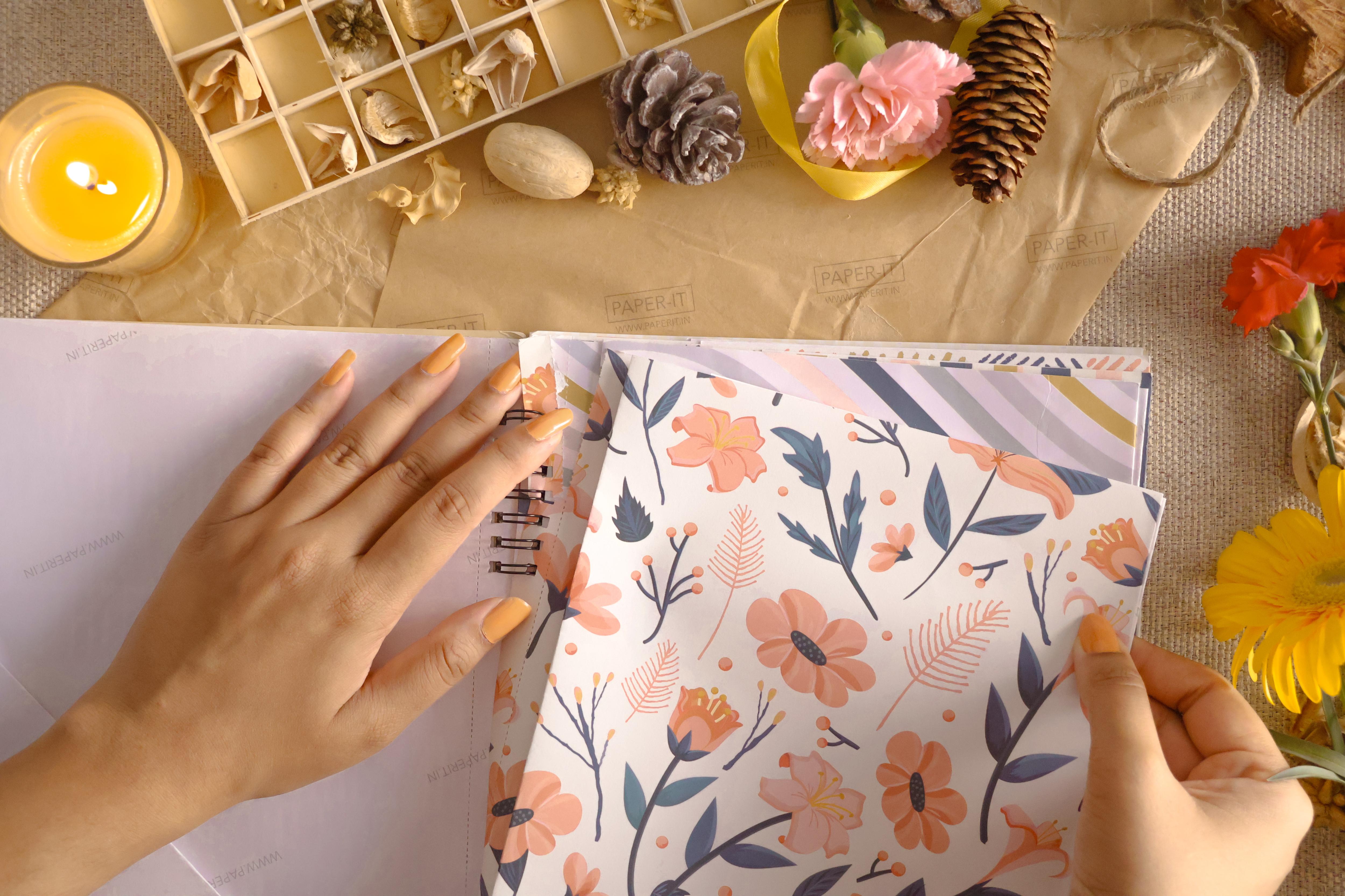 Pastels Wrapping sheet book (10 sheets)