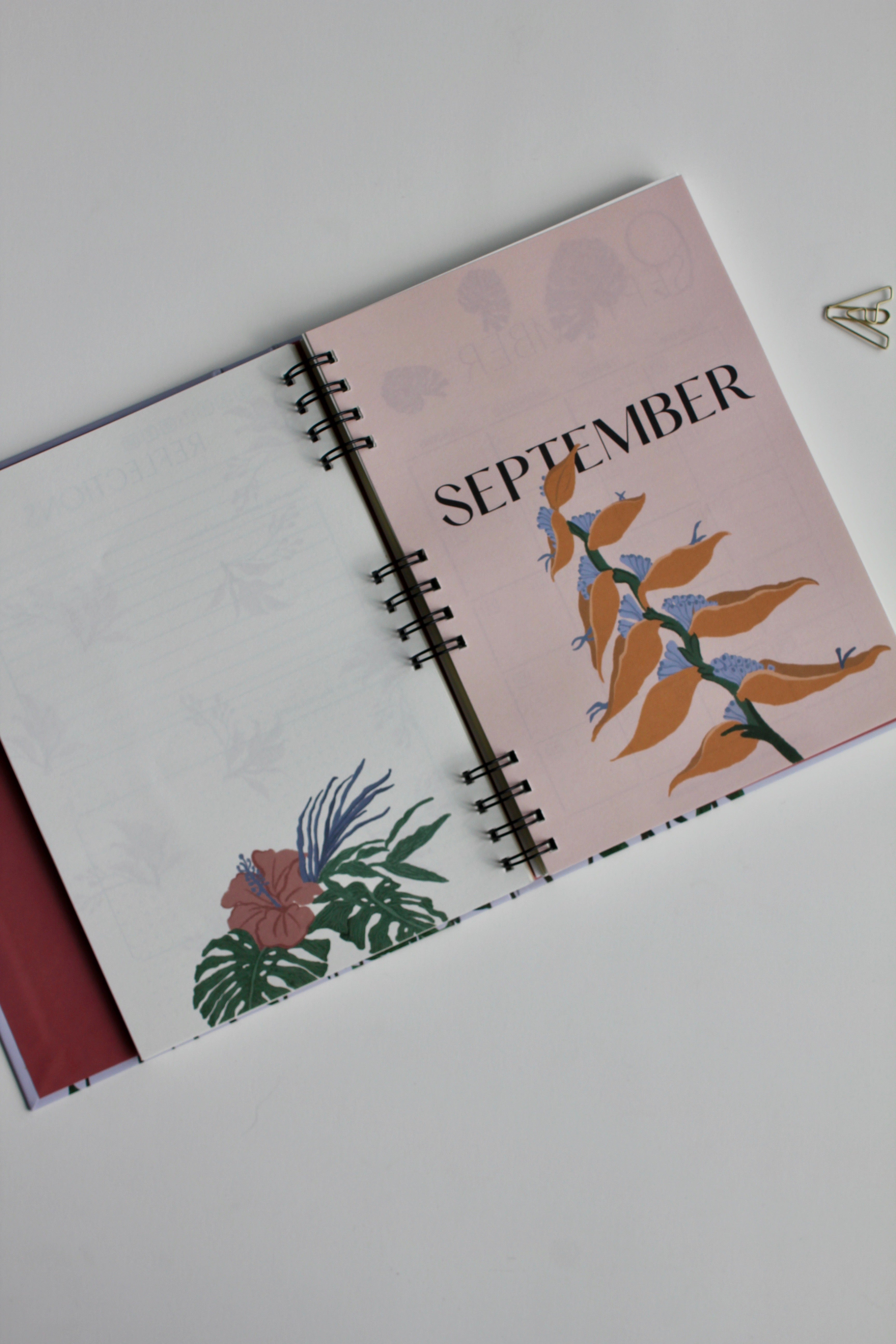 Floral paradise | Set of 2 half yearly planner book