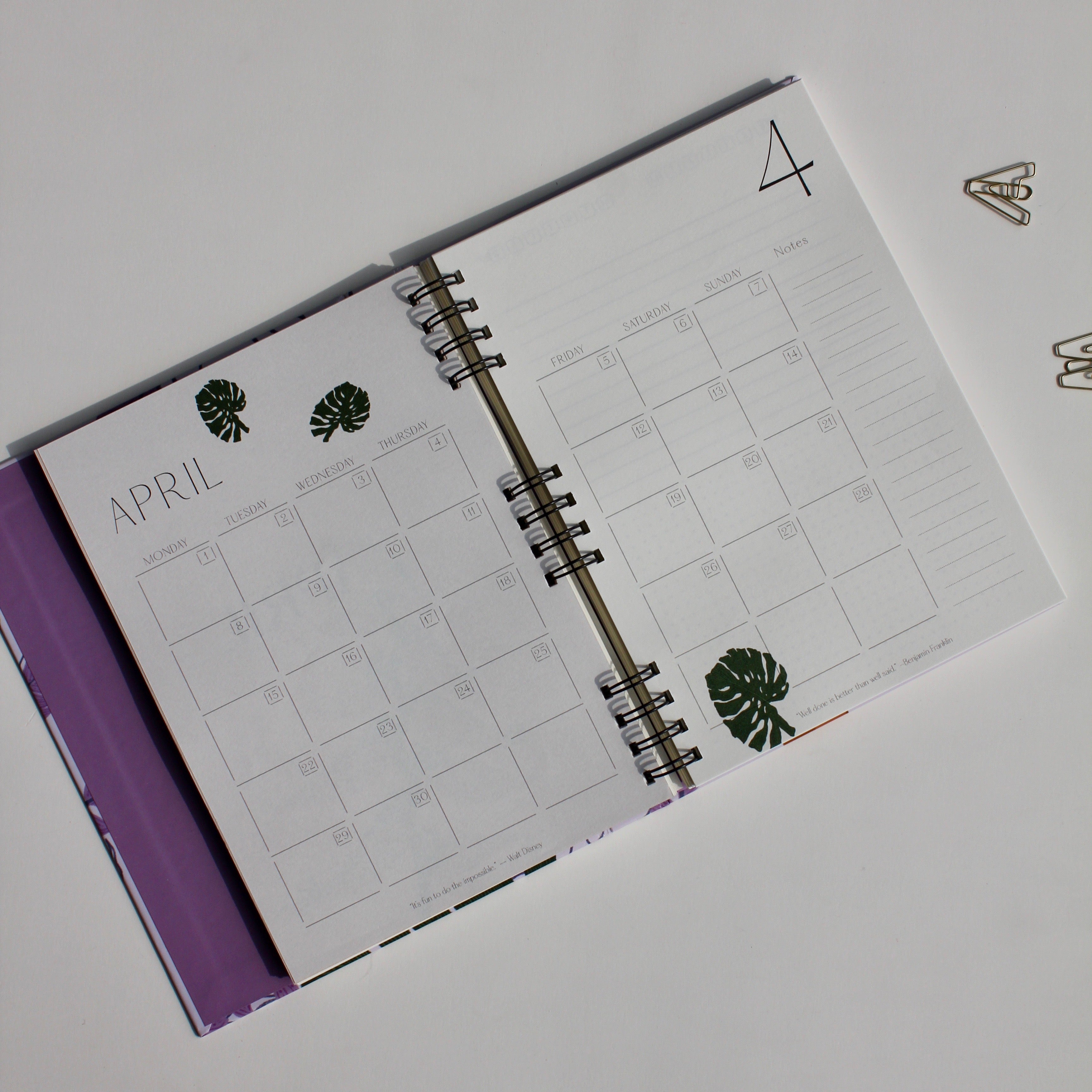 Floral paradise | Set of 2 half yearly planner book