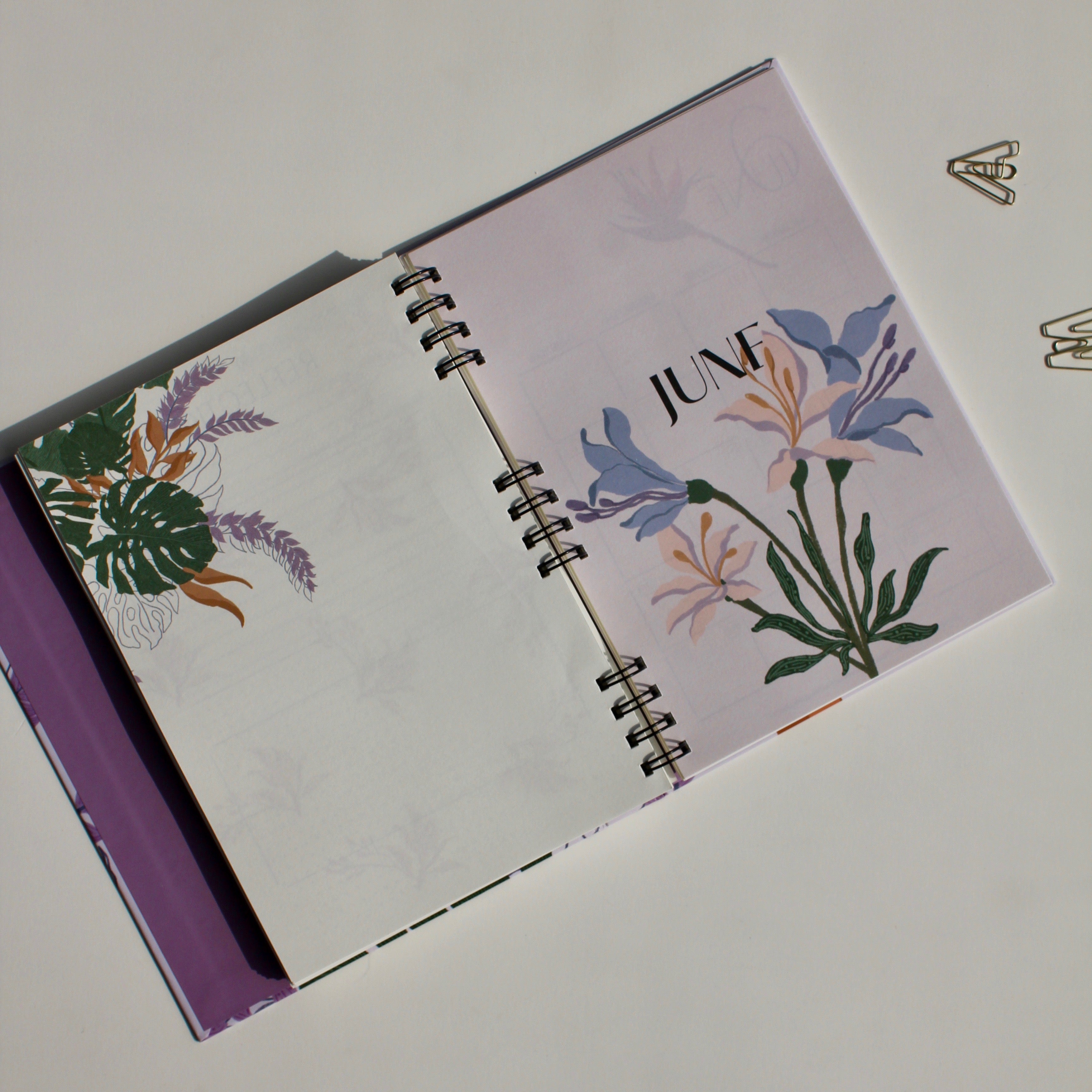 Floral cluster | Set of 2 half yearly planner book