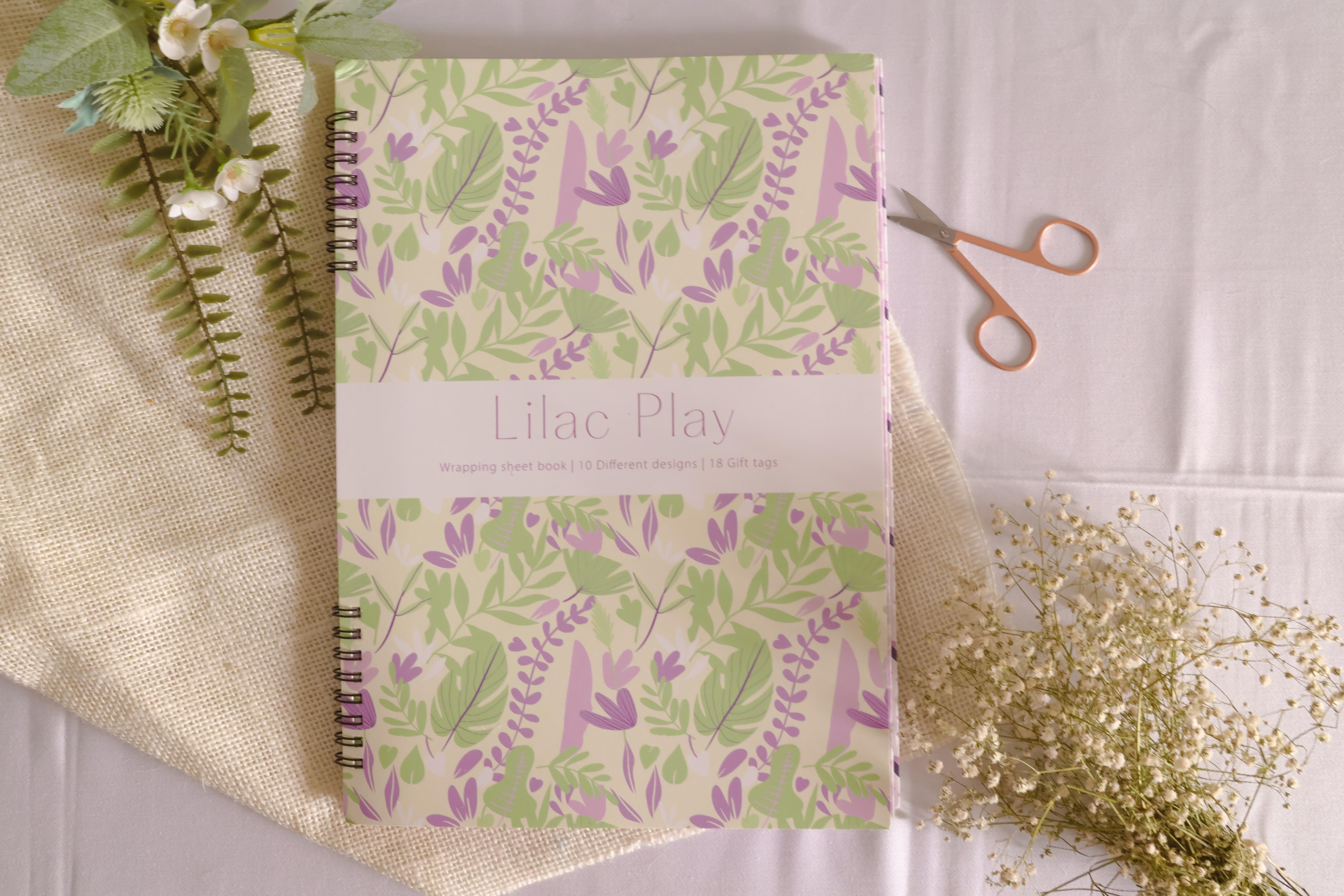 Lilac Wrapping sheet book (10 sheets)