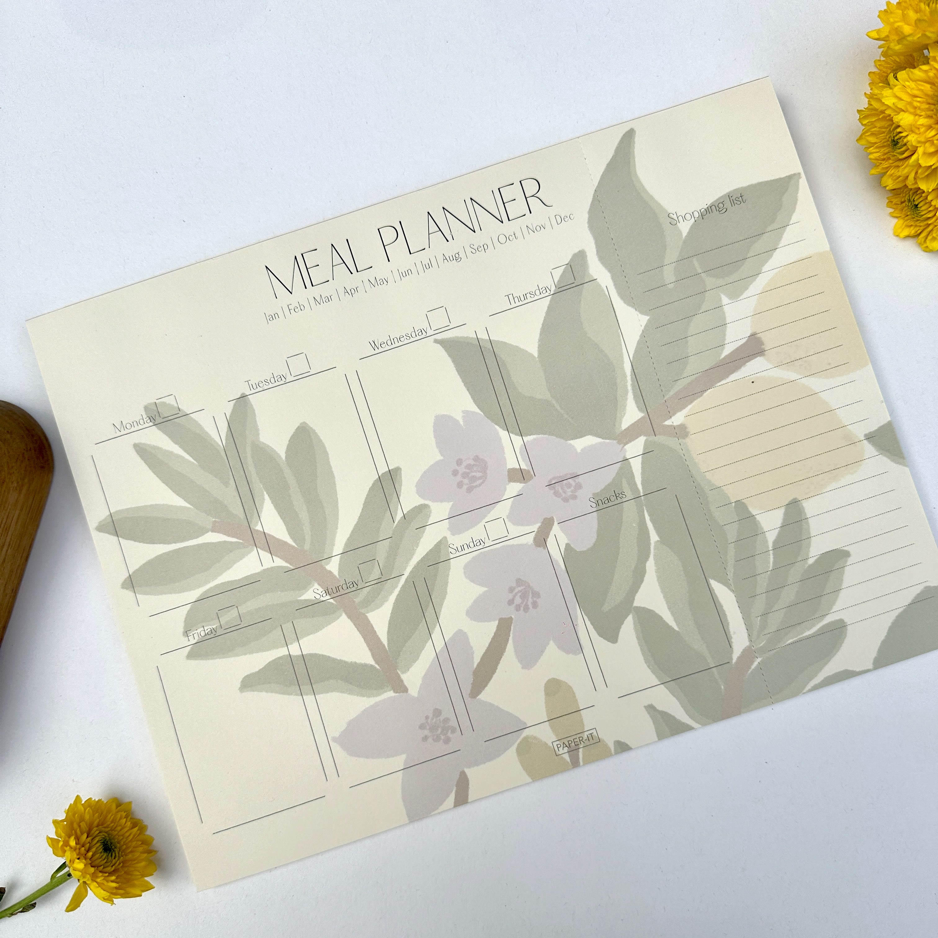 Sunny lavender meal planner