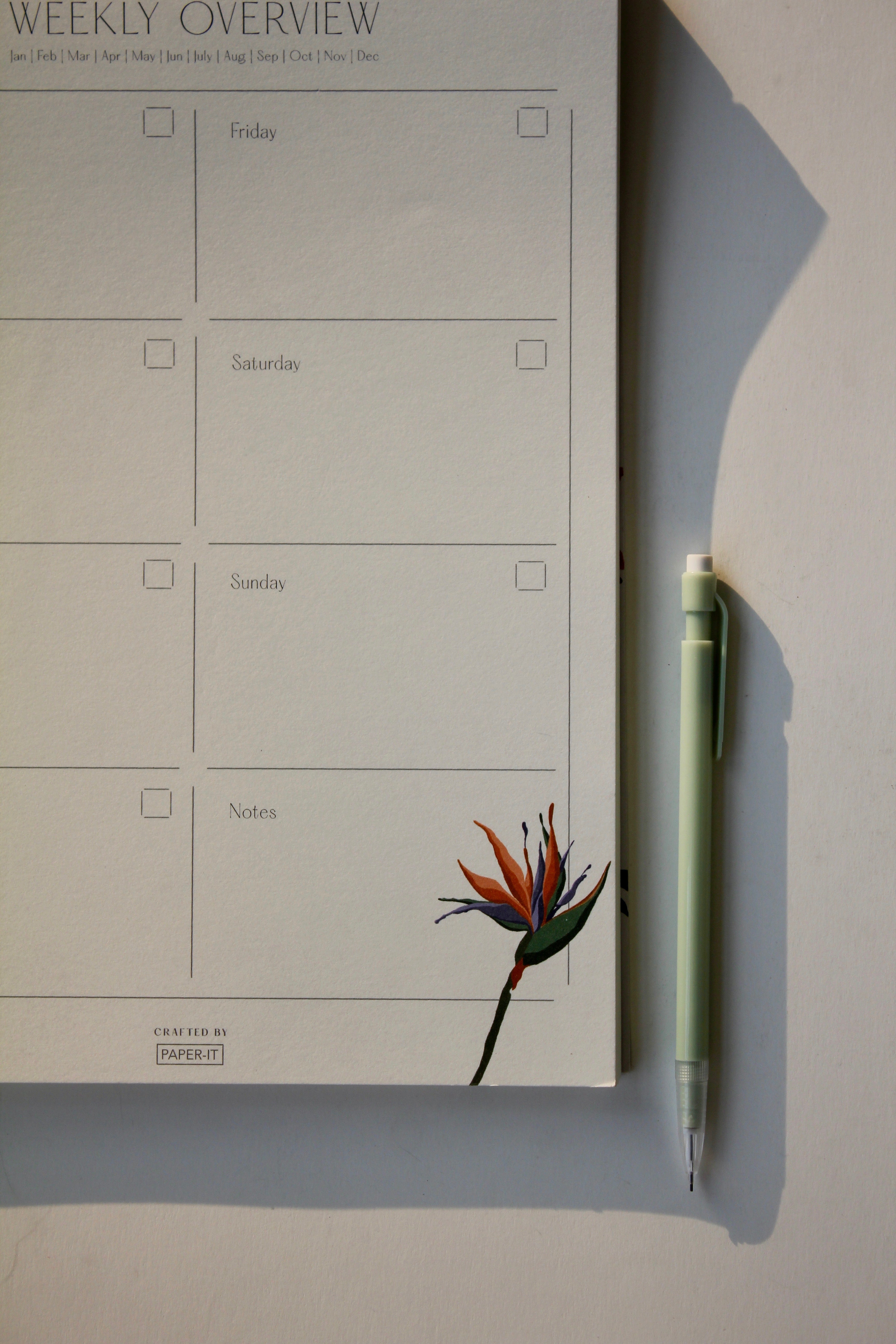 Enchanted weekly planner