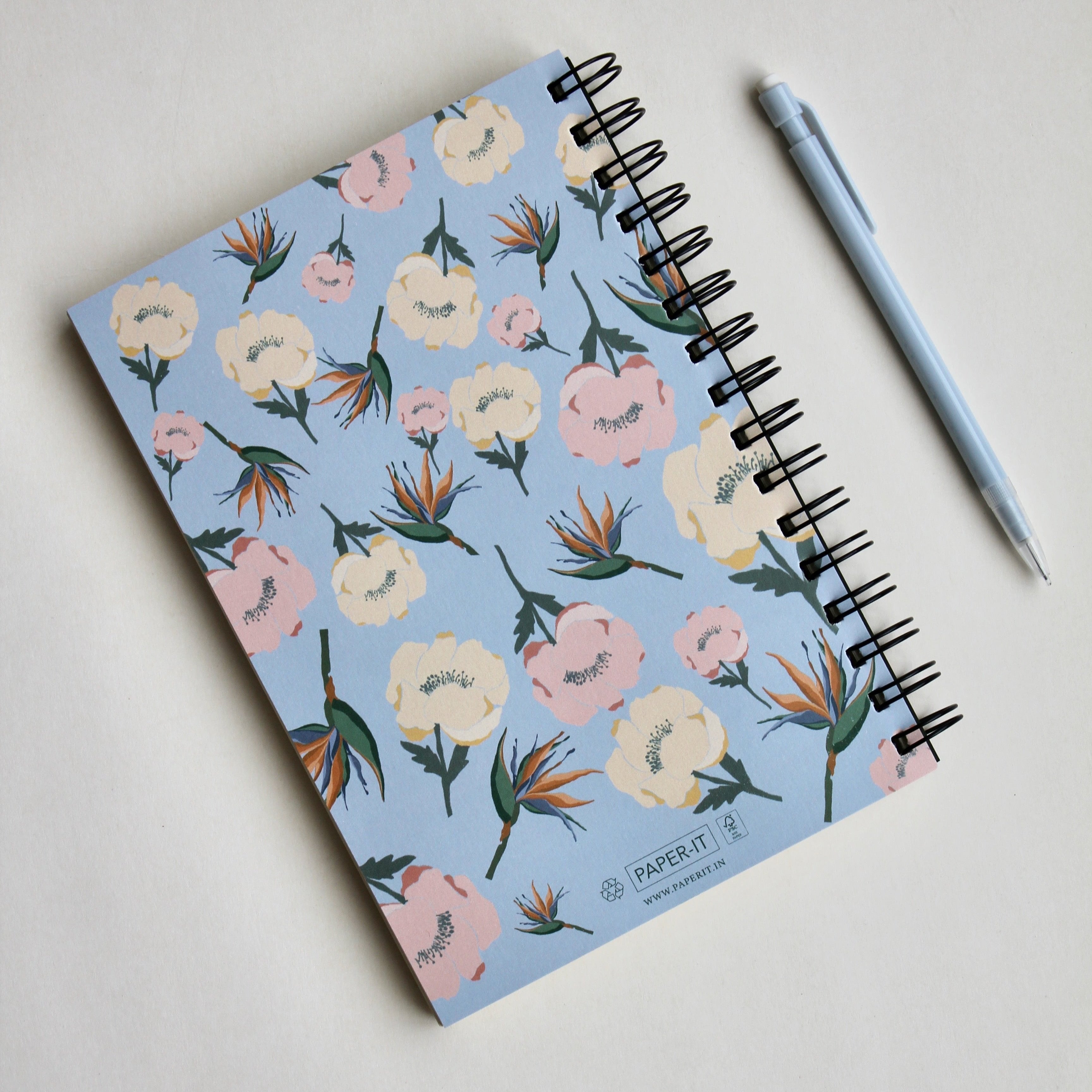 A5 Cobalt Blossoms Notebook