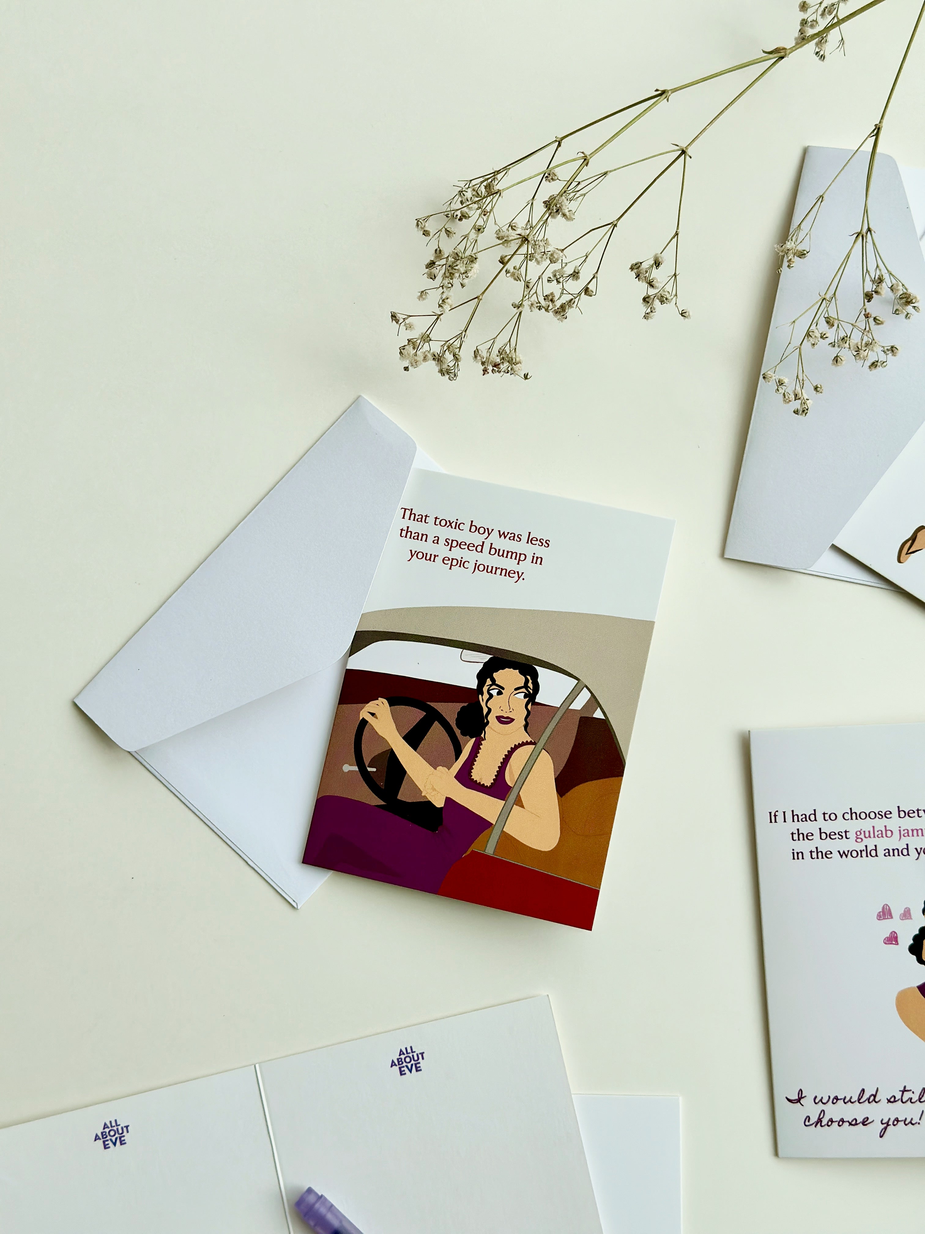 Aunty eve cards <br/> set of 5