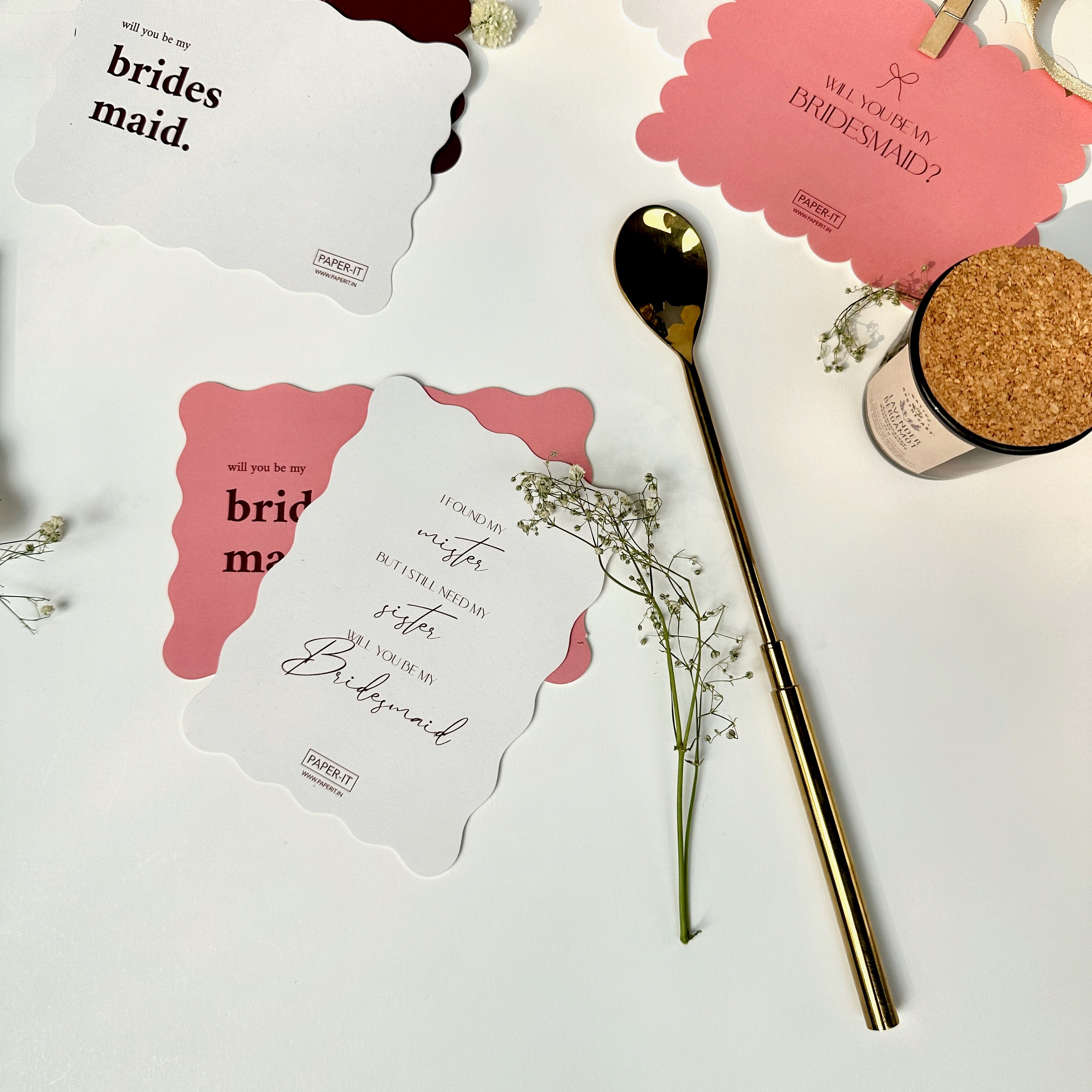 Bridesmaid cards (set of 15)