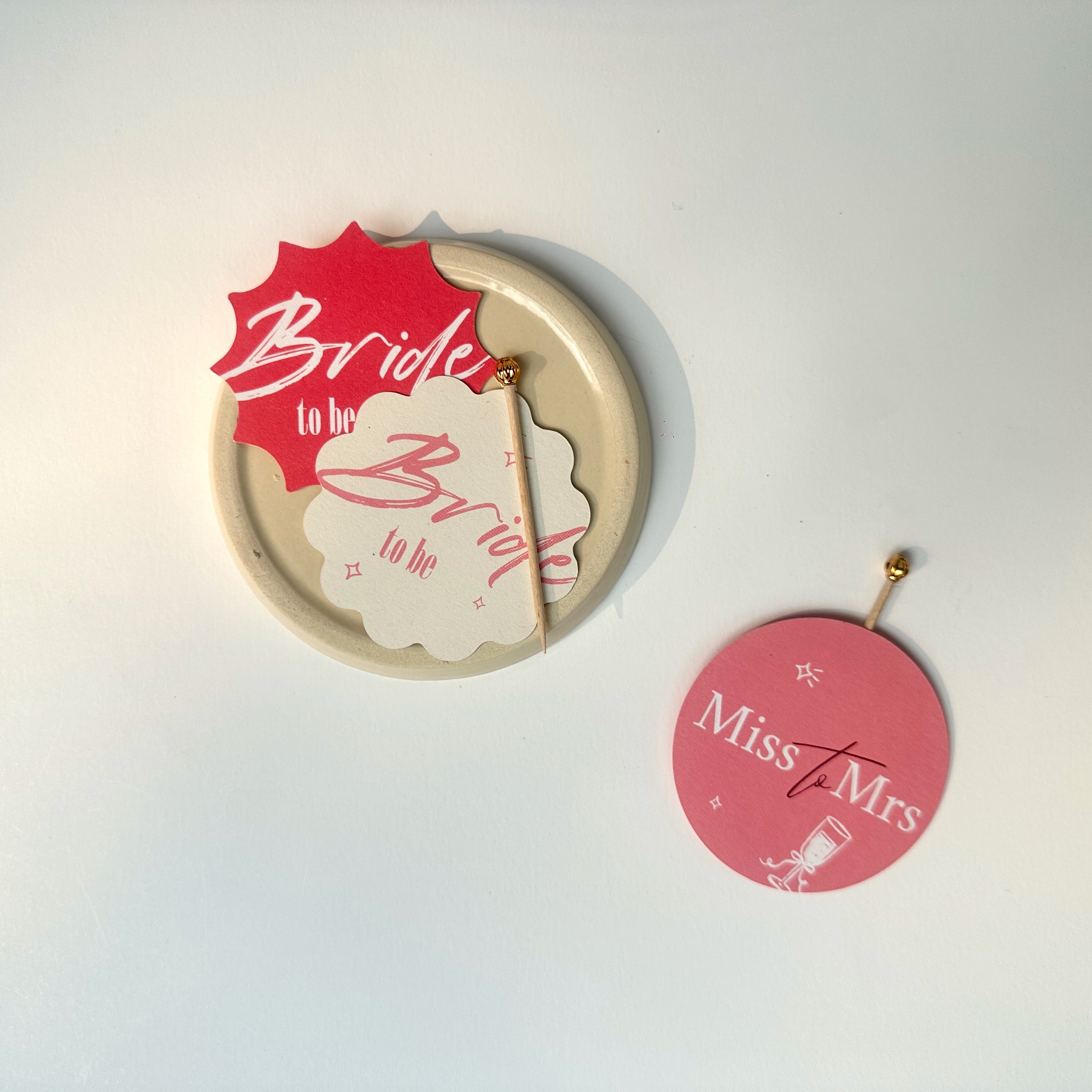 Bridal shower tags (set of 12)