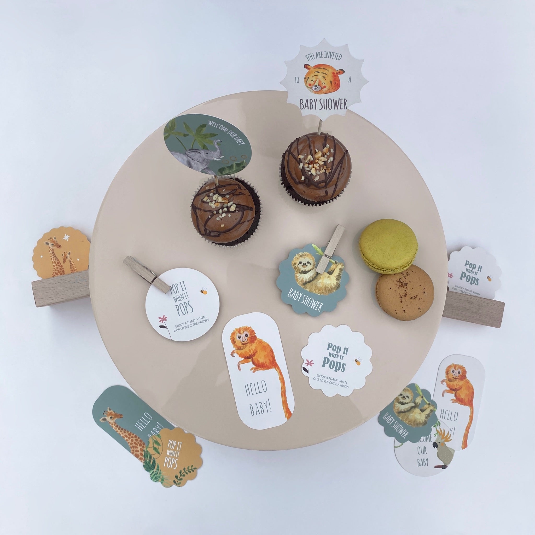 Baby shower tags (set of 10)