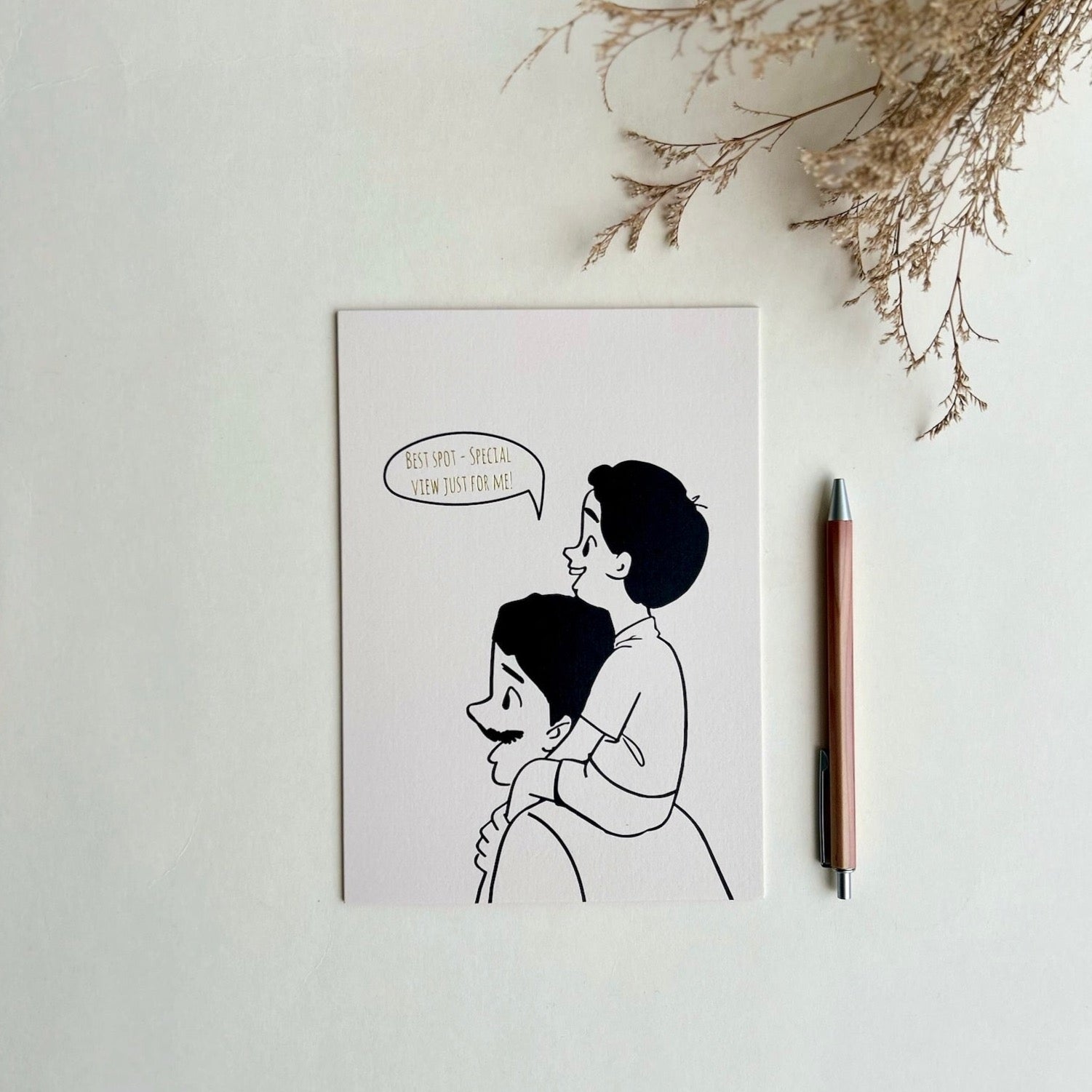 Dad's Little Champ Greeting Card (Foiled)