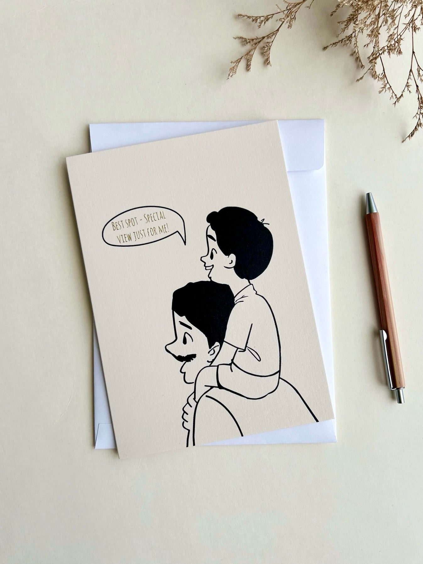 Dad's Little Champ Greeting Card (Foiled)