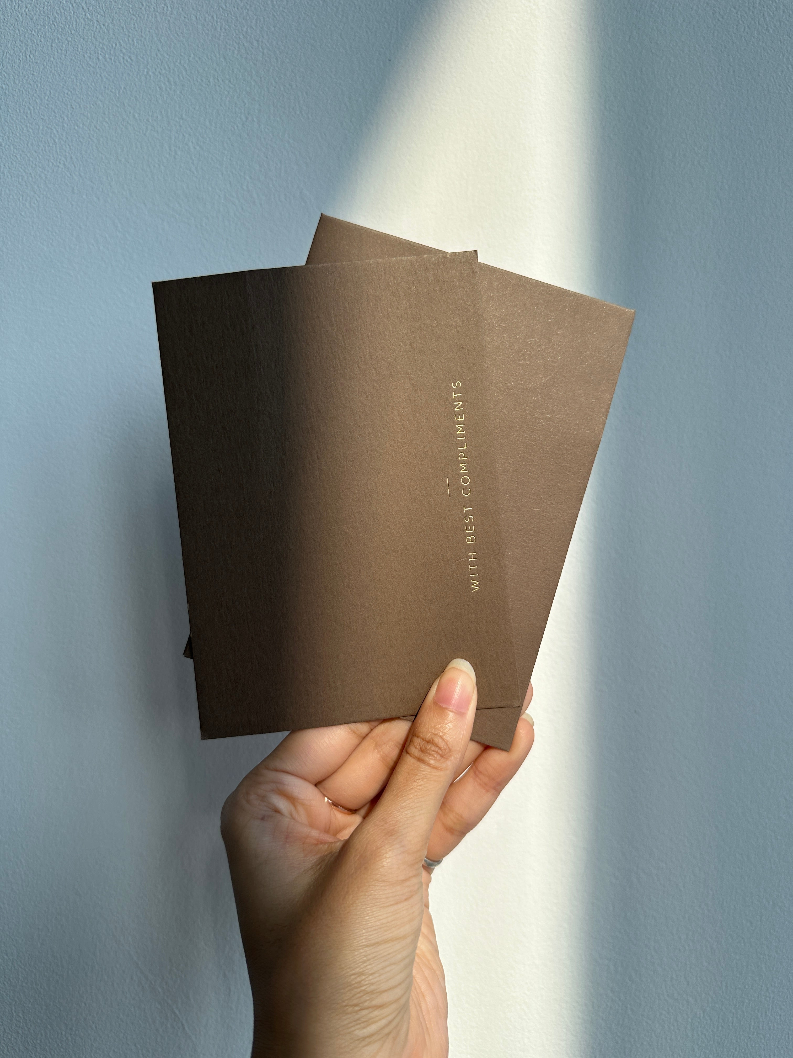 Cedar With best compliment cards (foiled) set of 5