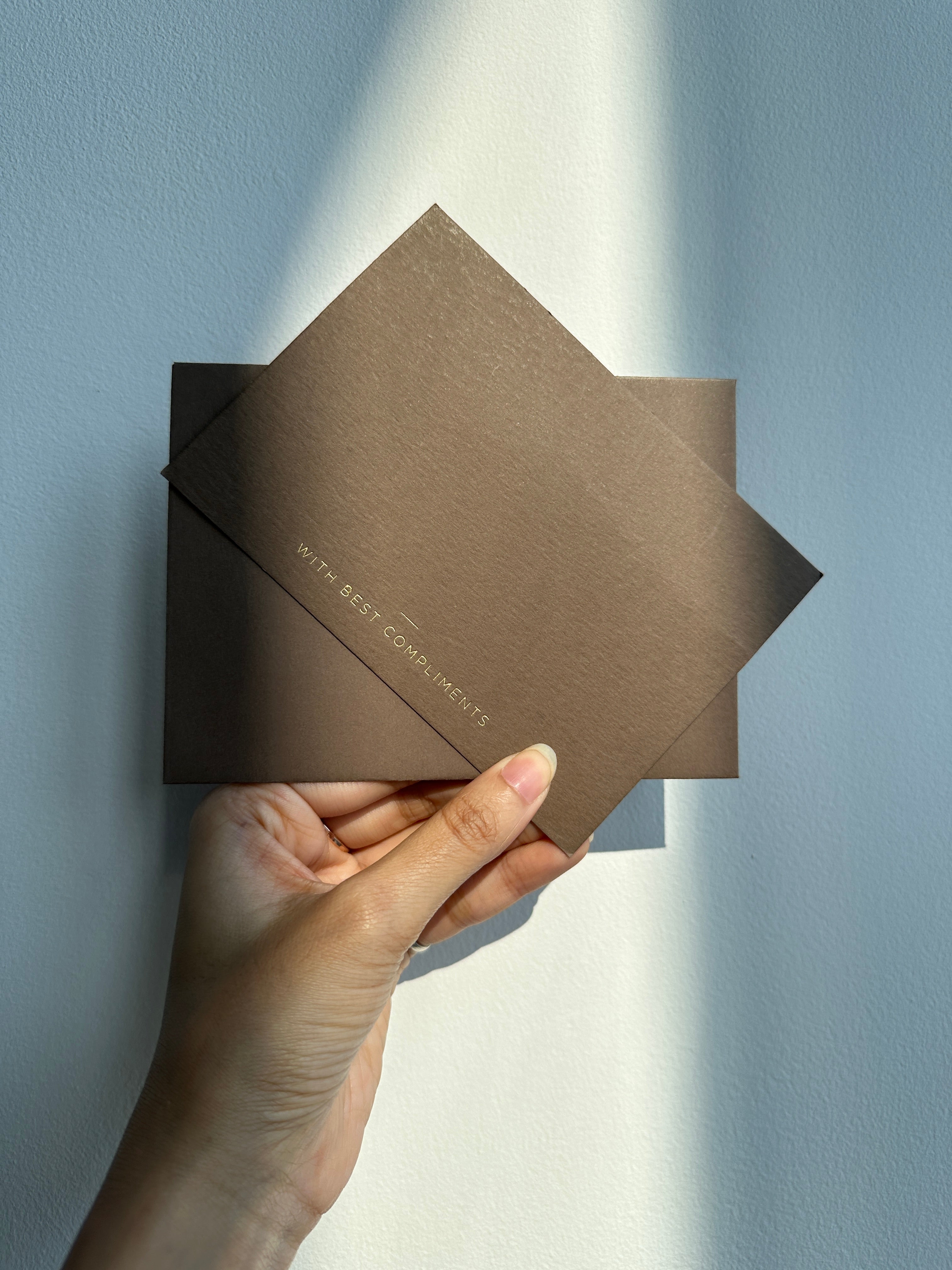Cedar With best compliment cards (foiled) set of 5