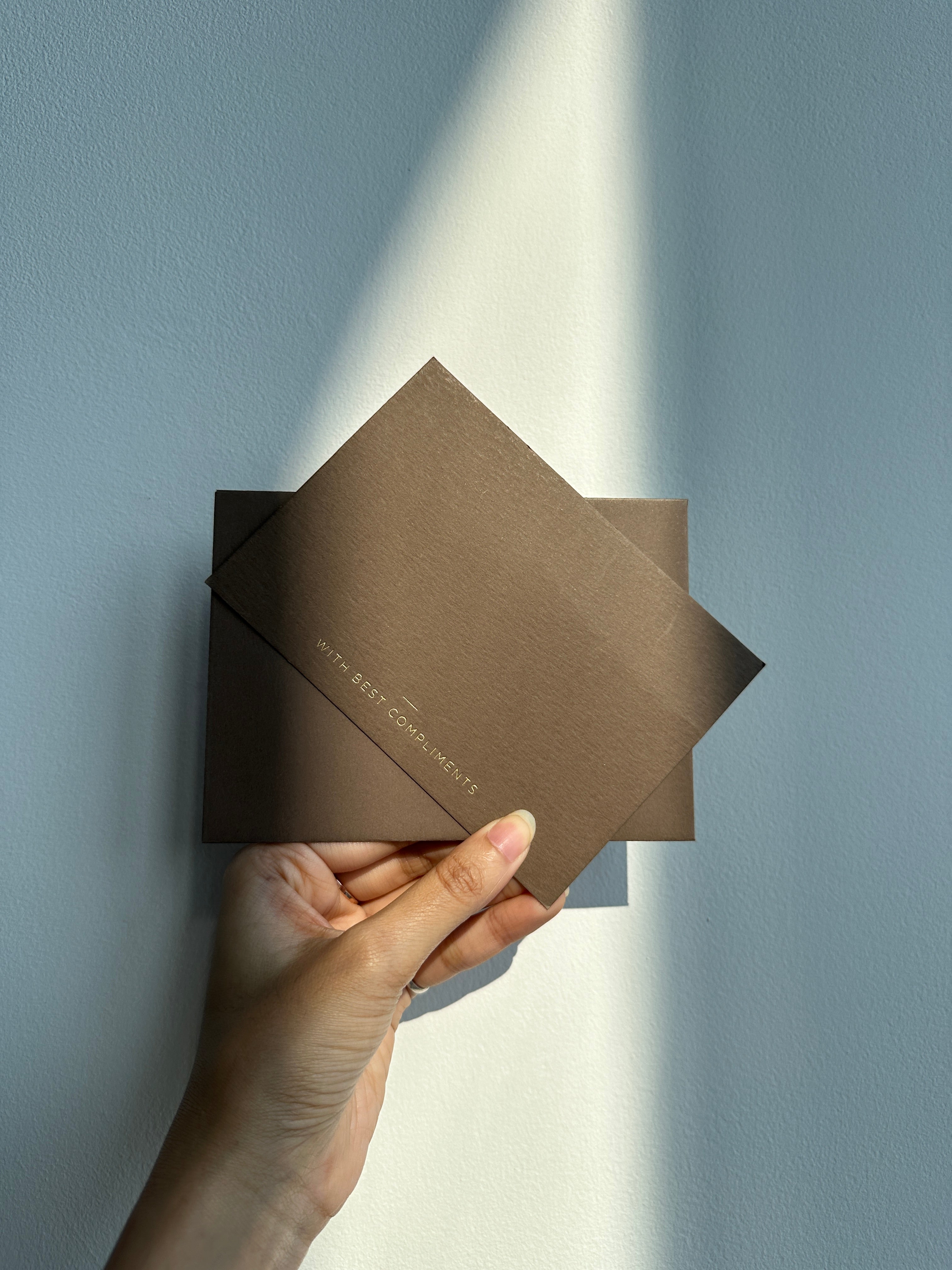 Cedar With best compliment cards (foiled) set of 5