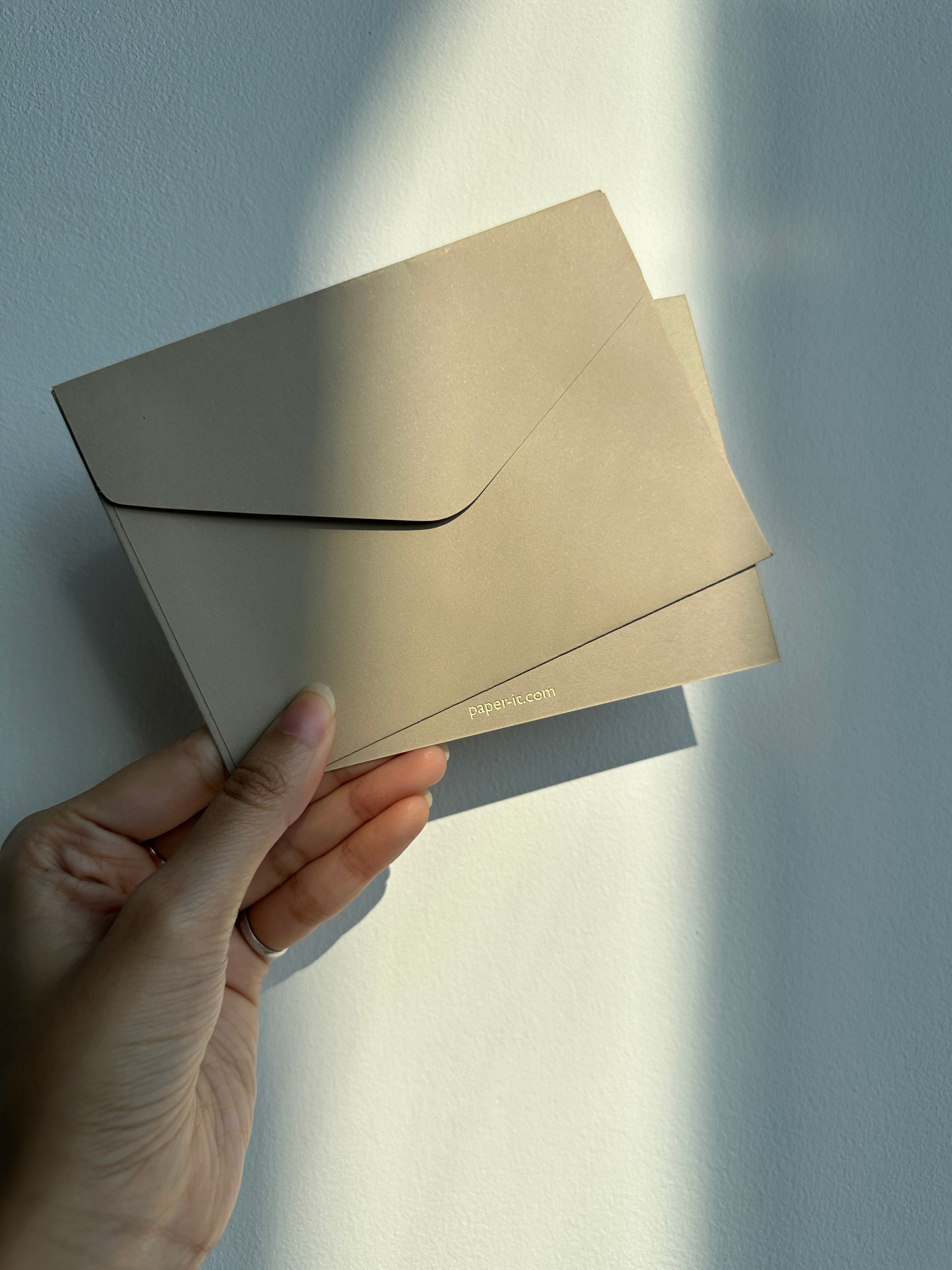 Beige With best compliment cards (foiled) set of 5